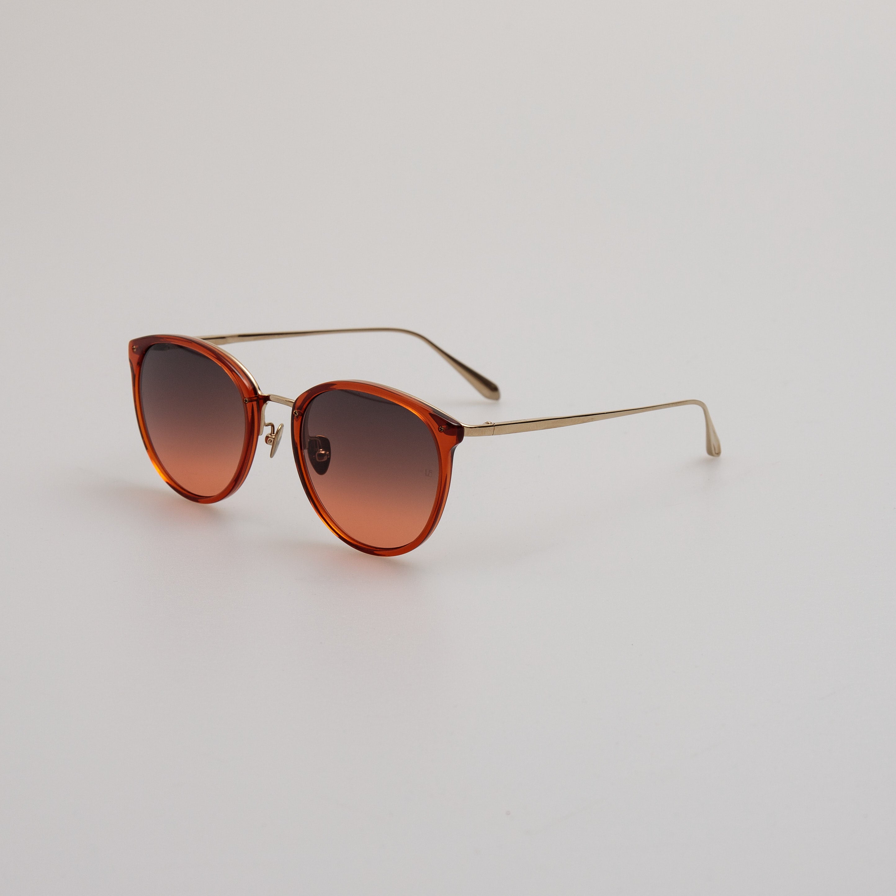 Calthorpe Sunglasses in 22K Gold and Dusk Gradient