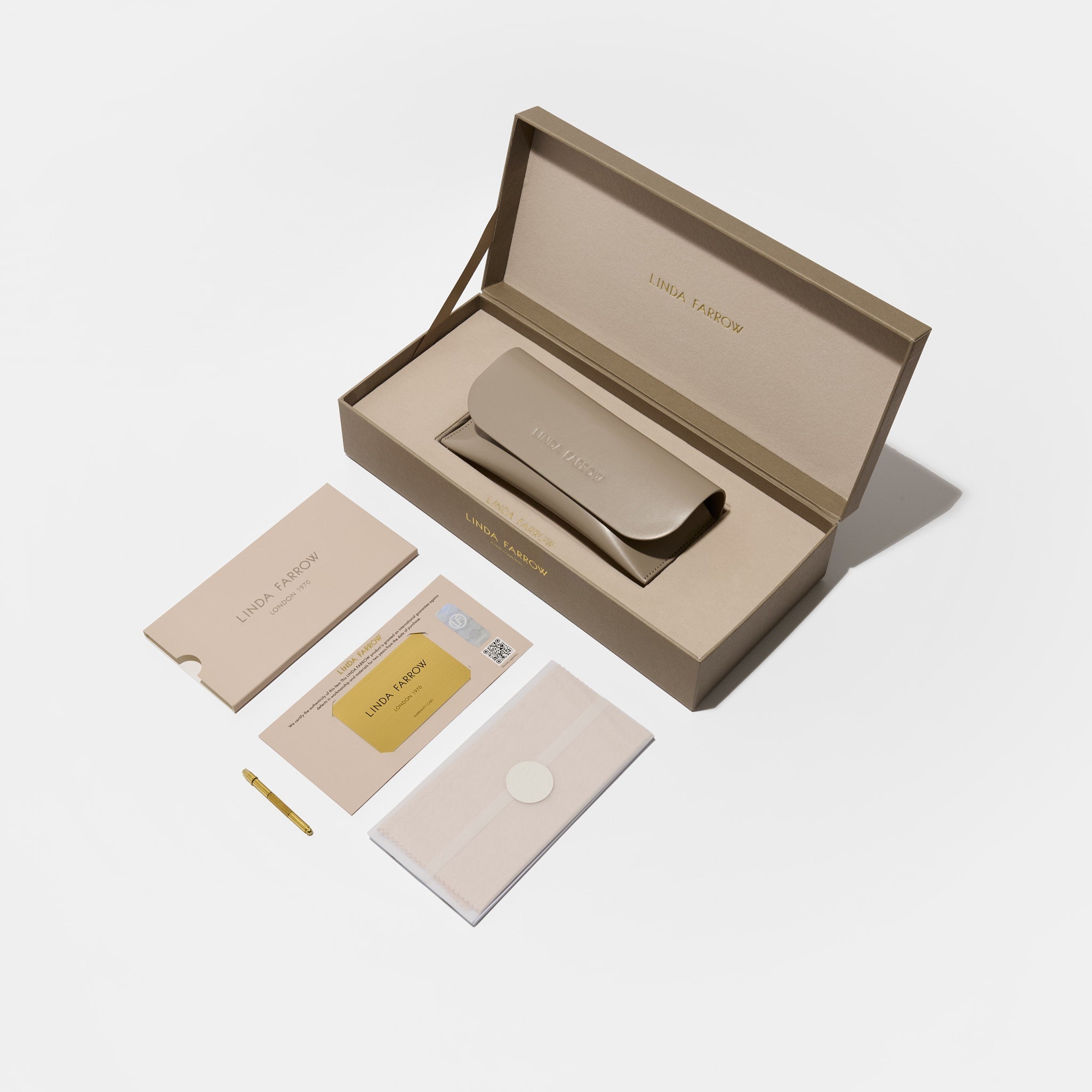 Lila Sunglasses in 22k Gold and Sunset Gradient