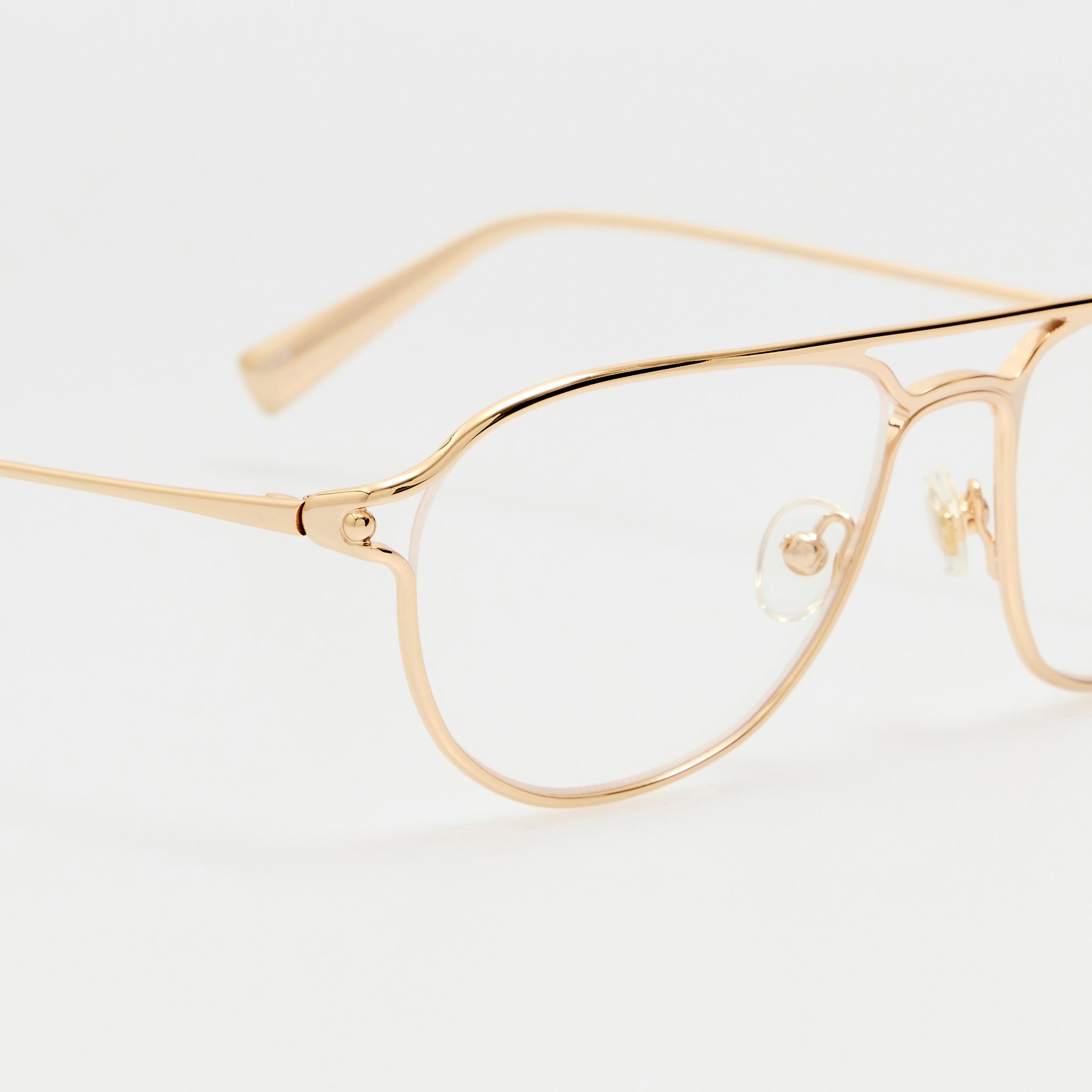 Acapulco Optical in Light Gold - LINDA FARROW-Optical Frame-