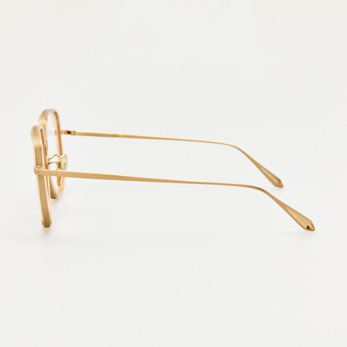 Alicia Optical in Matt Champagne and Honey - LINDA FARROW-Optical Frame-