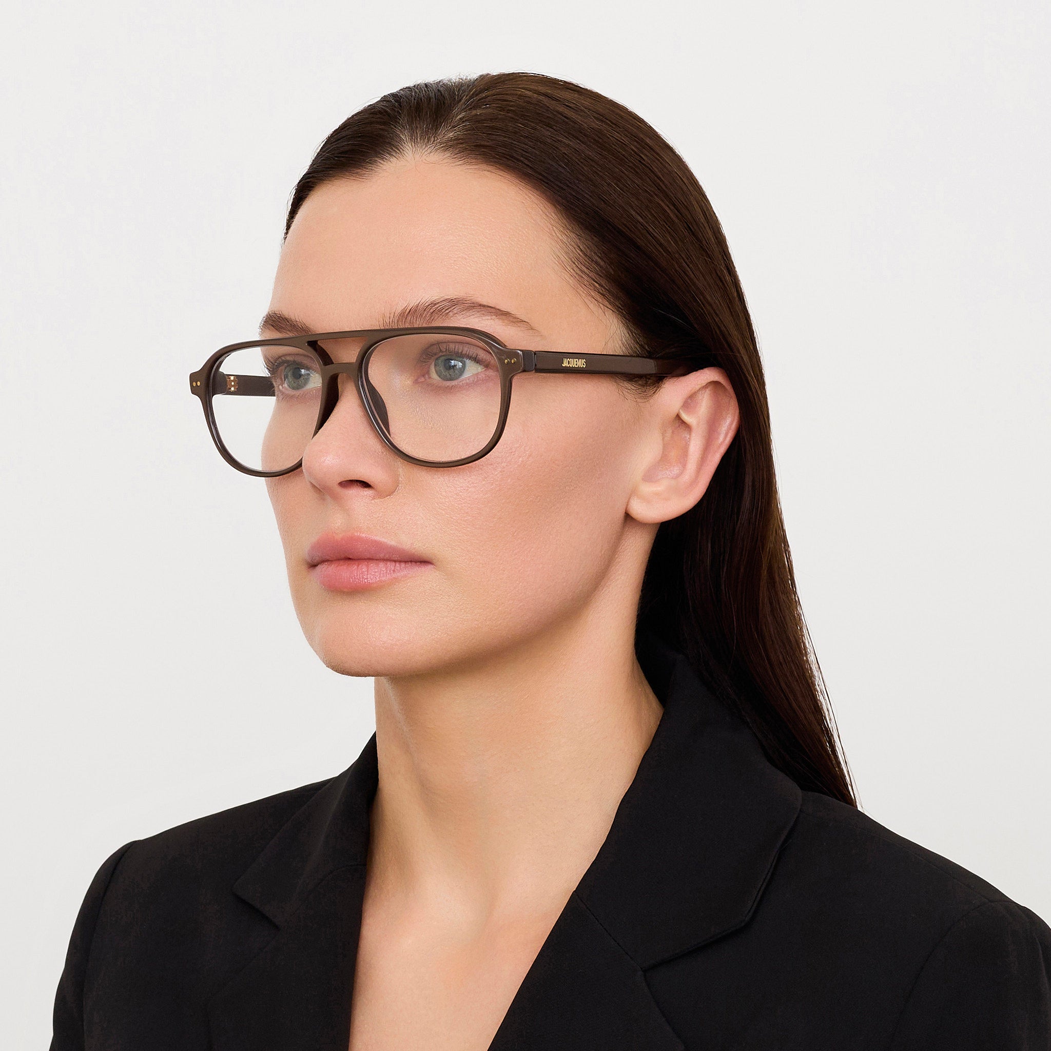 Altu Optical in Metallic Brown - LINDA FARROW - Optical Frame - 
