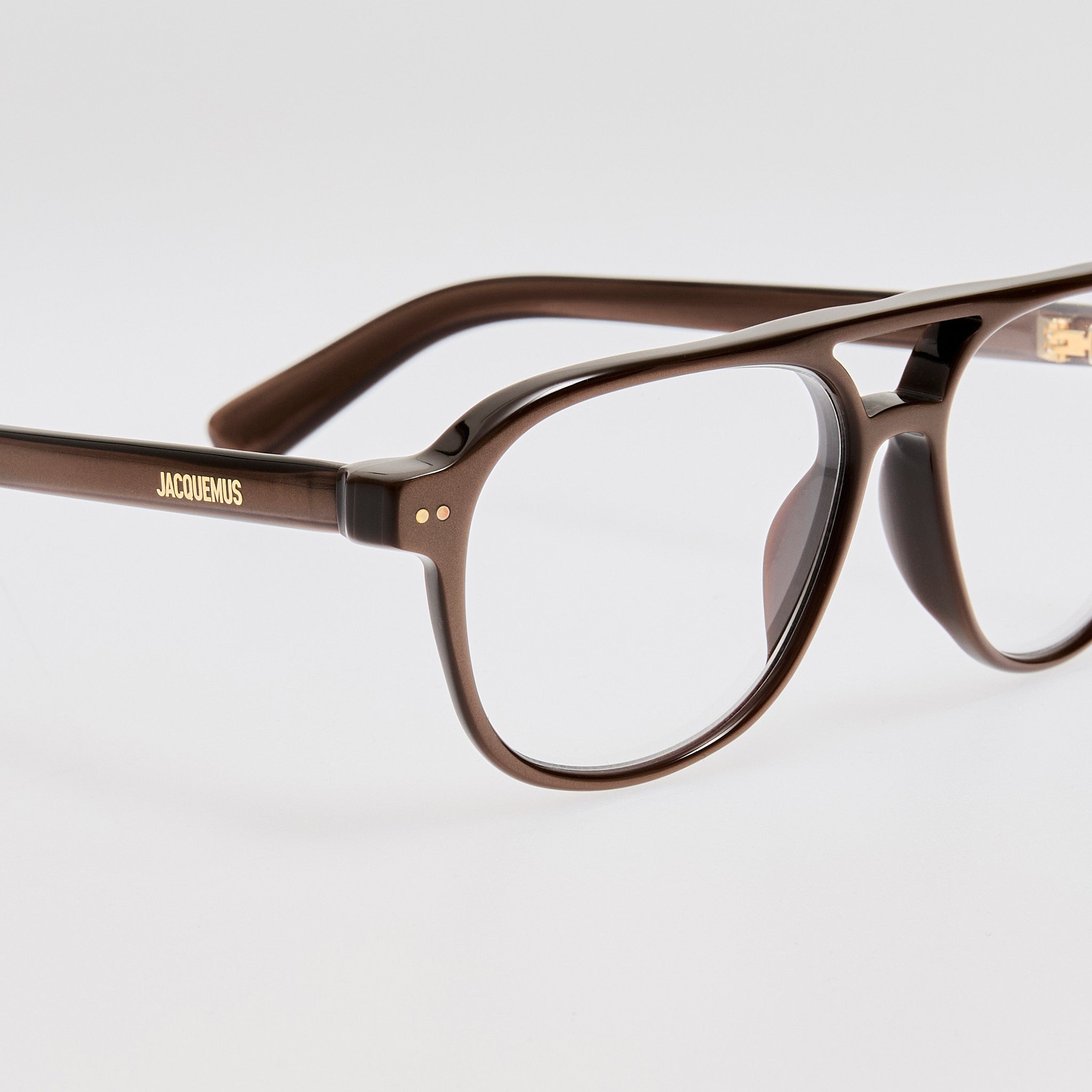 Altu Optical in Metallic Brown - LINDA FARROW - Optical Frame - 
