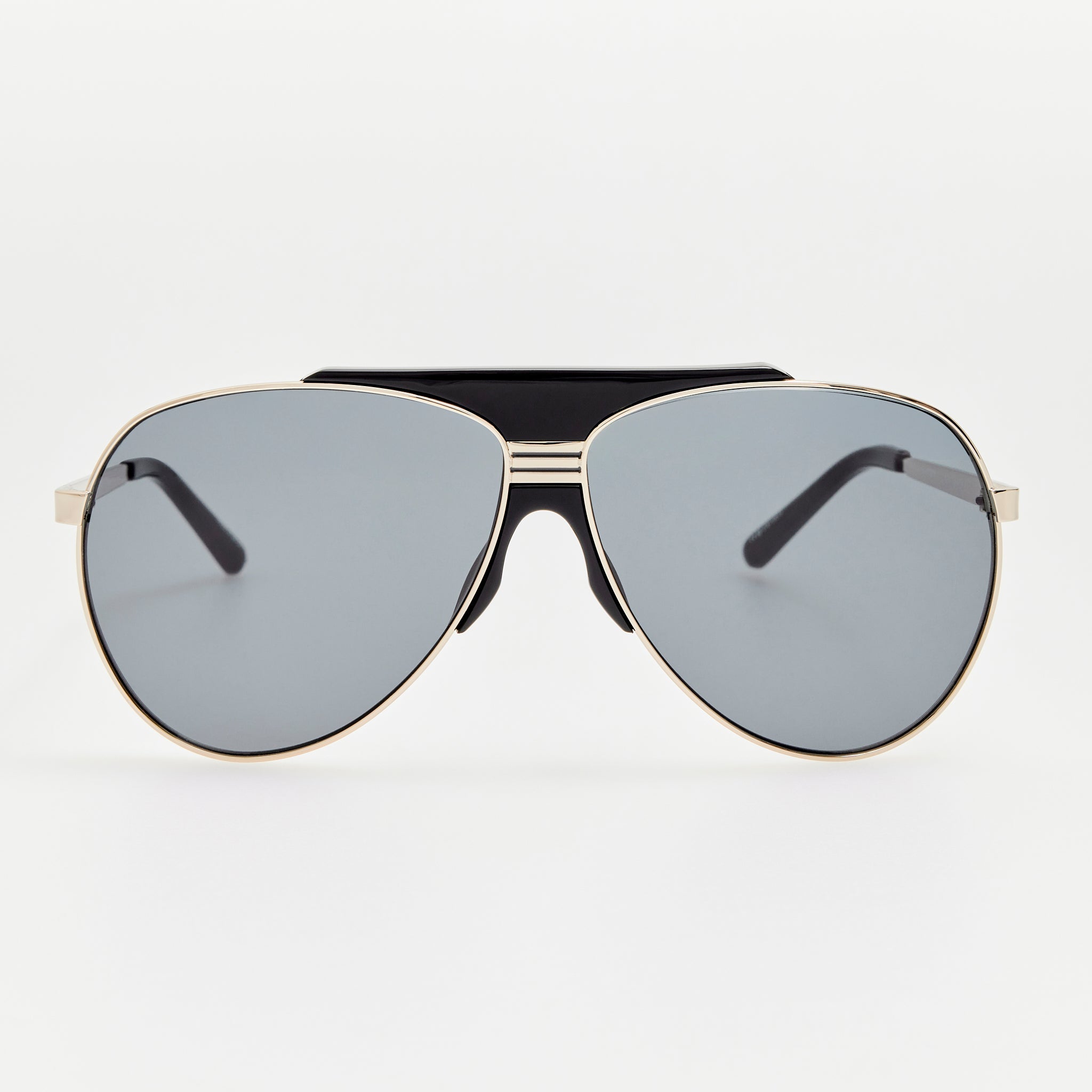 Amelia Sunglasses in Silver and Grey - LINDA FARROW-Sunglasses-
