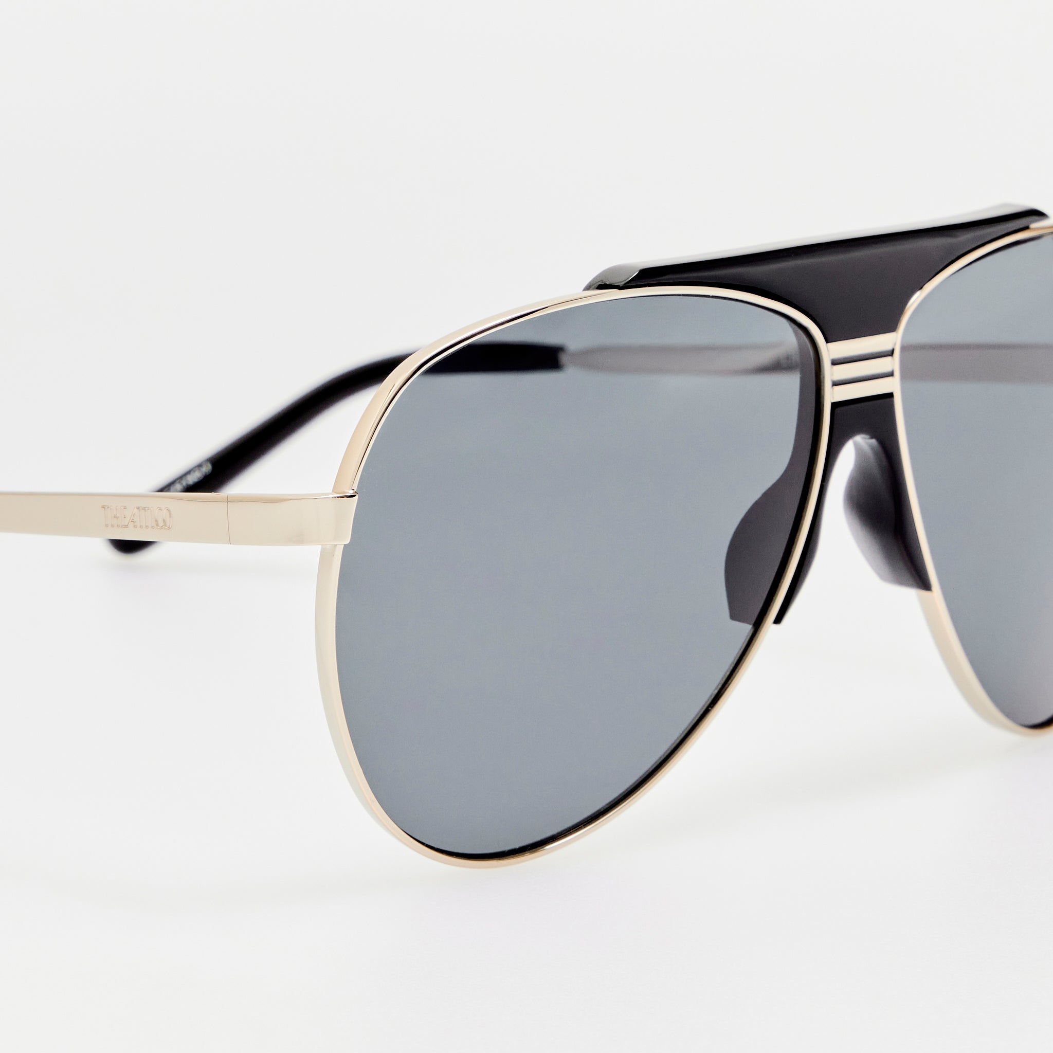 Amelia Sunglasses in Silver and Grey - LINDA FARROW-Sunglasses-