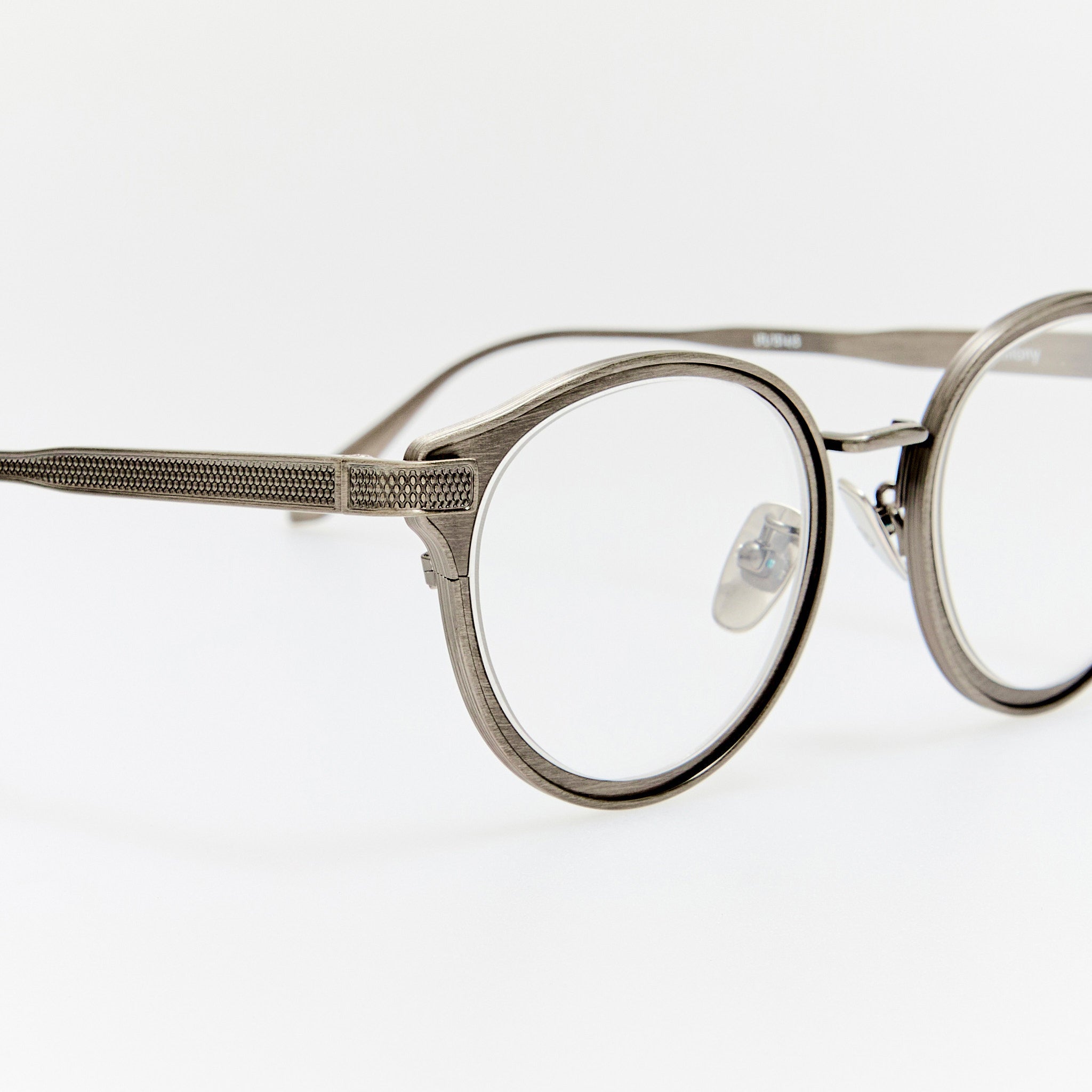 Anthony Oval Optical Frame in Antique Silver - LINDA FARROW-Optical Frame-