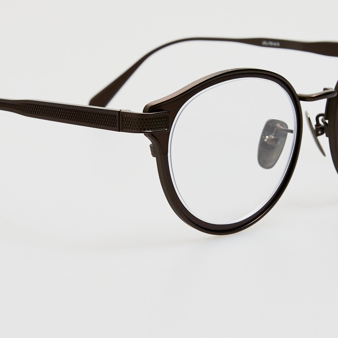 Anthony Oval Optical Frame in Matt Black Nickel - LINDA FARROW - Optical Frame - 