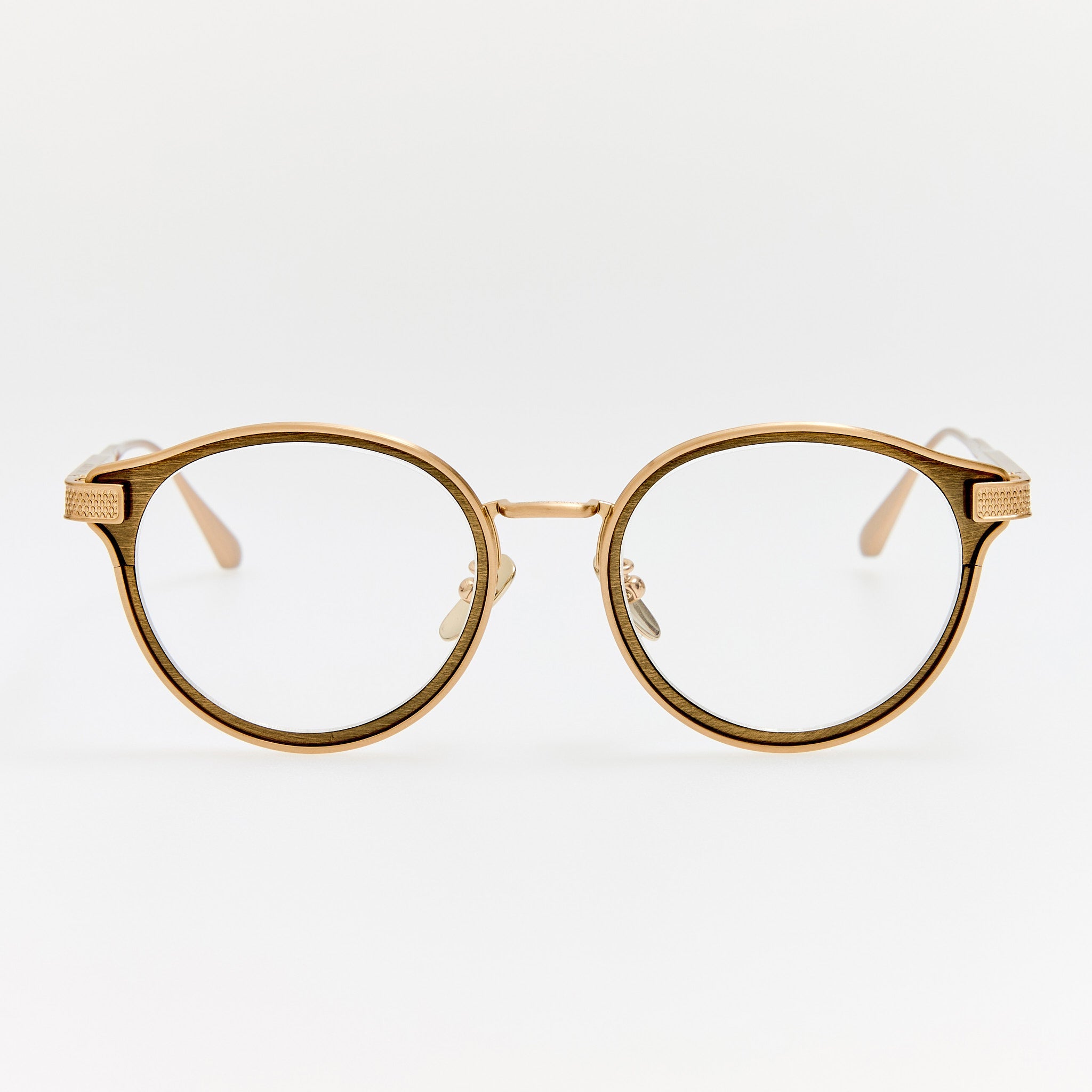 Anthony Oval Optical Frame in Matt Champagne - LINDA FARROW-Optical Frame-
