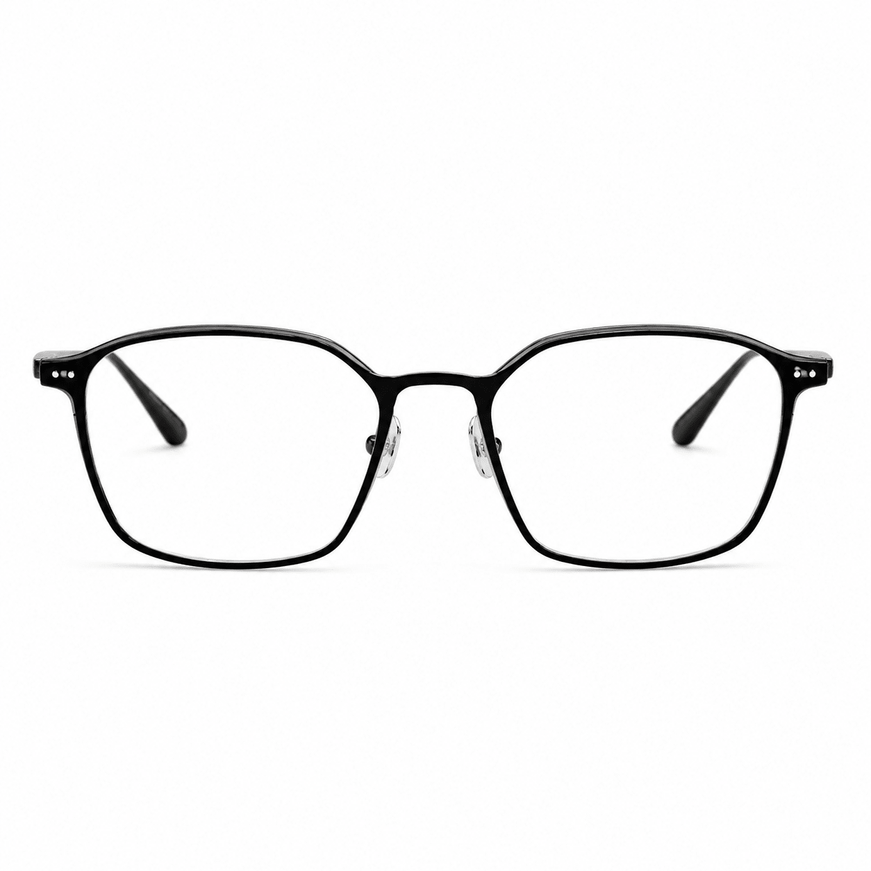 Avery Optical in Black and Antique White Gold - LINDA FARROW - Optical Frame - 