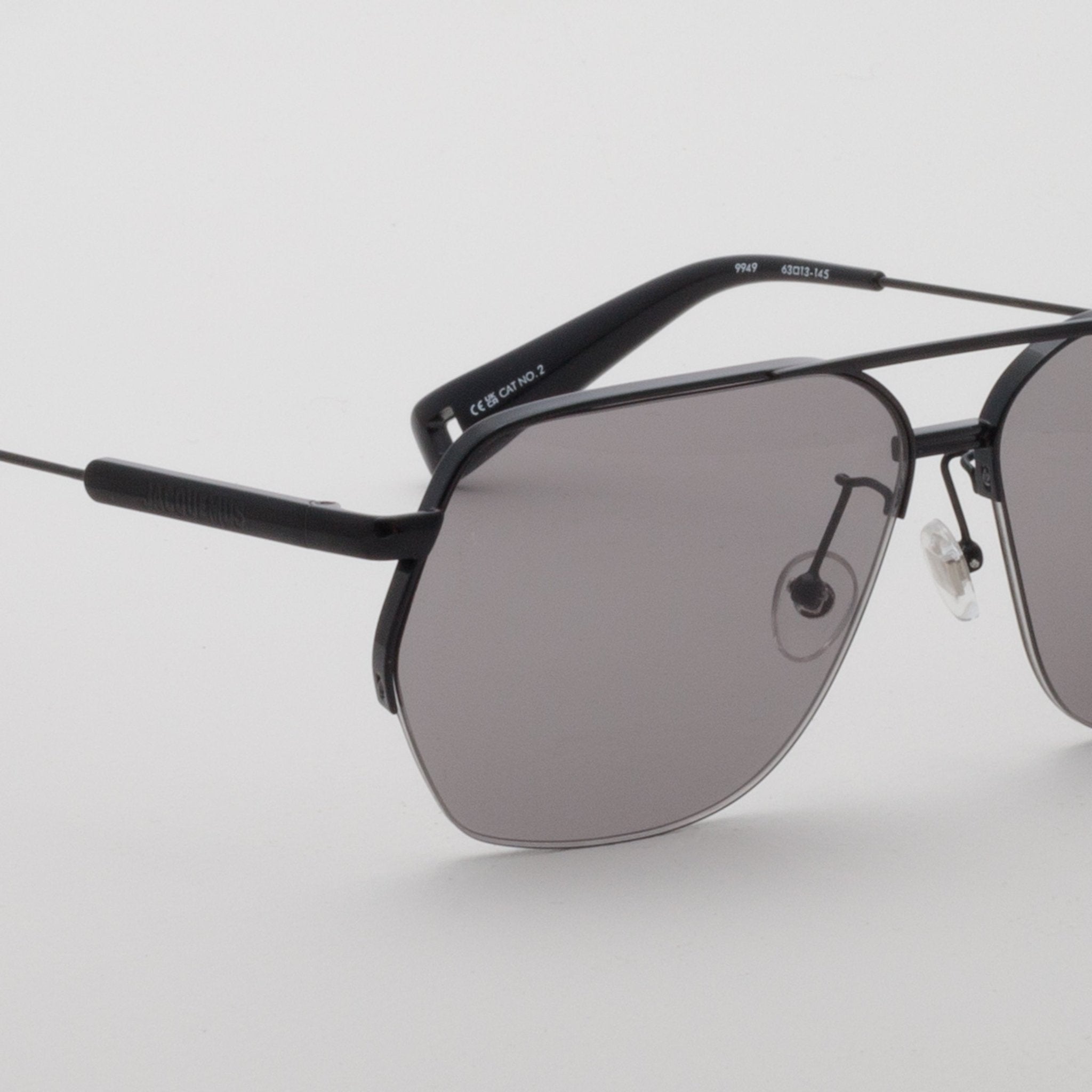 Aviador Sunglasses in Black - LINDA FARROW - Sunglasses - 