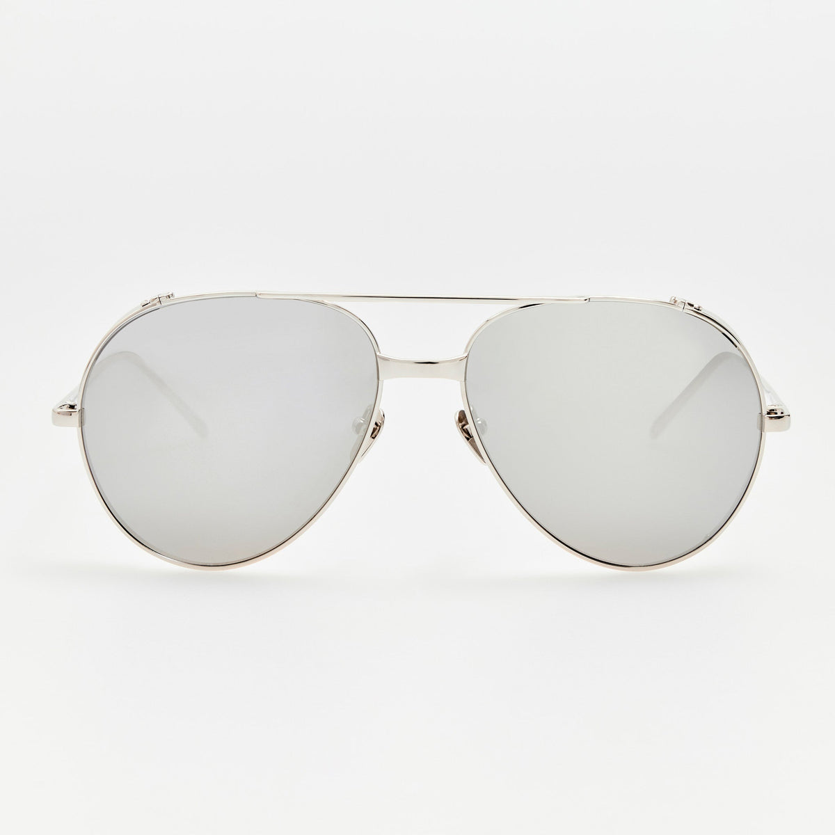 Aviator Sunglasses 22K White Gold Platinum