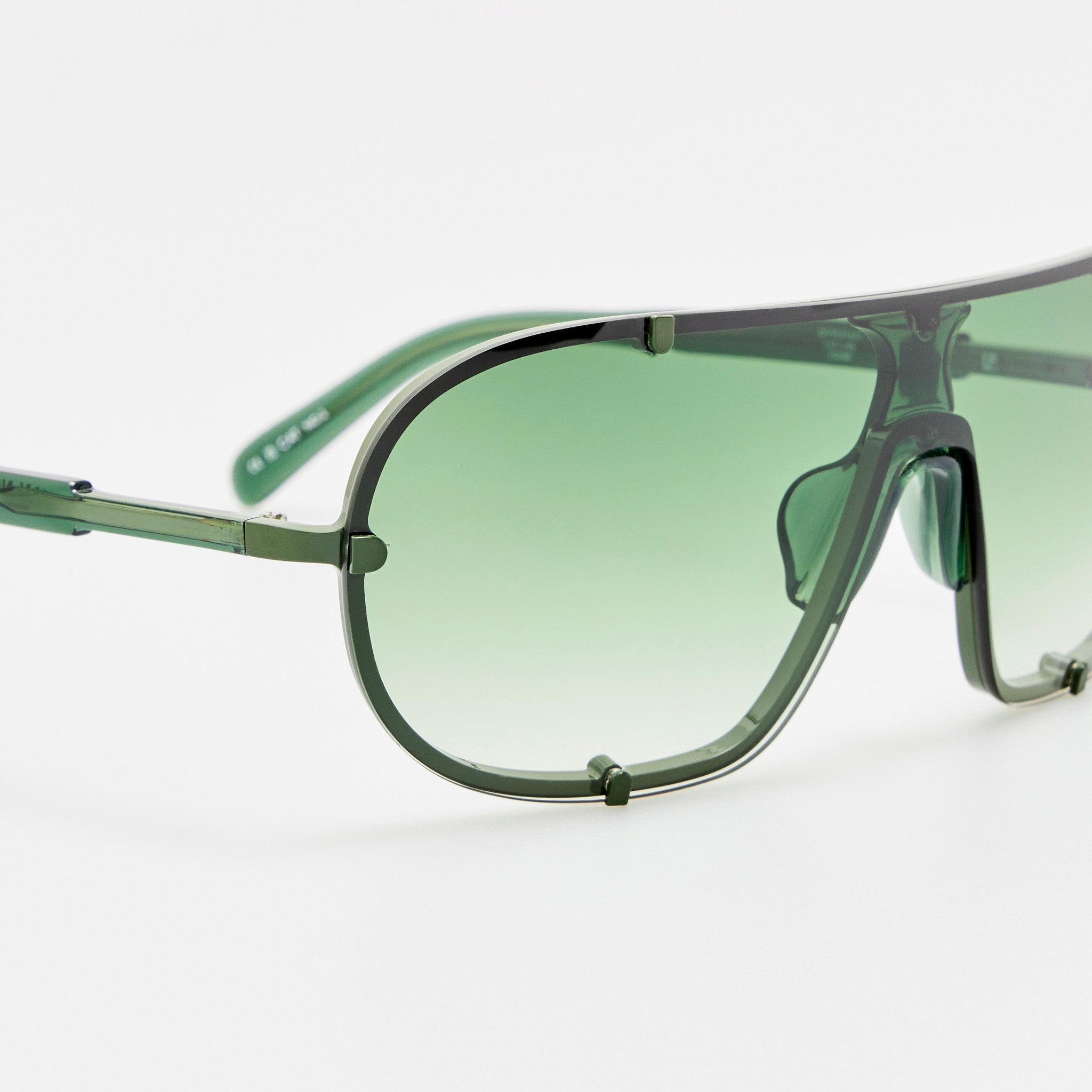 Aviator Sunglasses in Khaki - LINDA FARROW-Sunglasses-