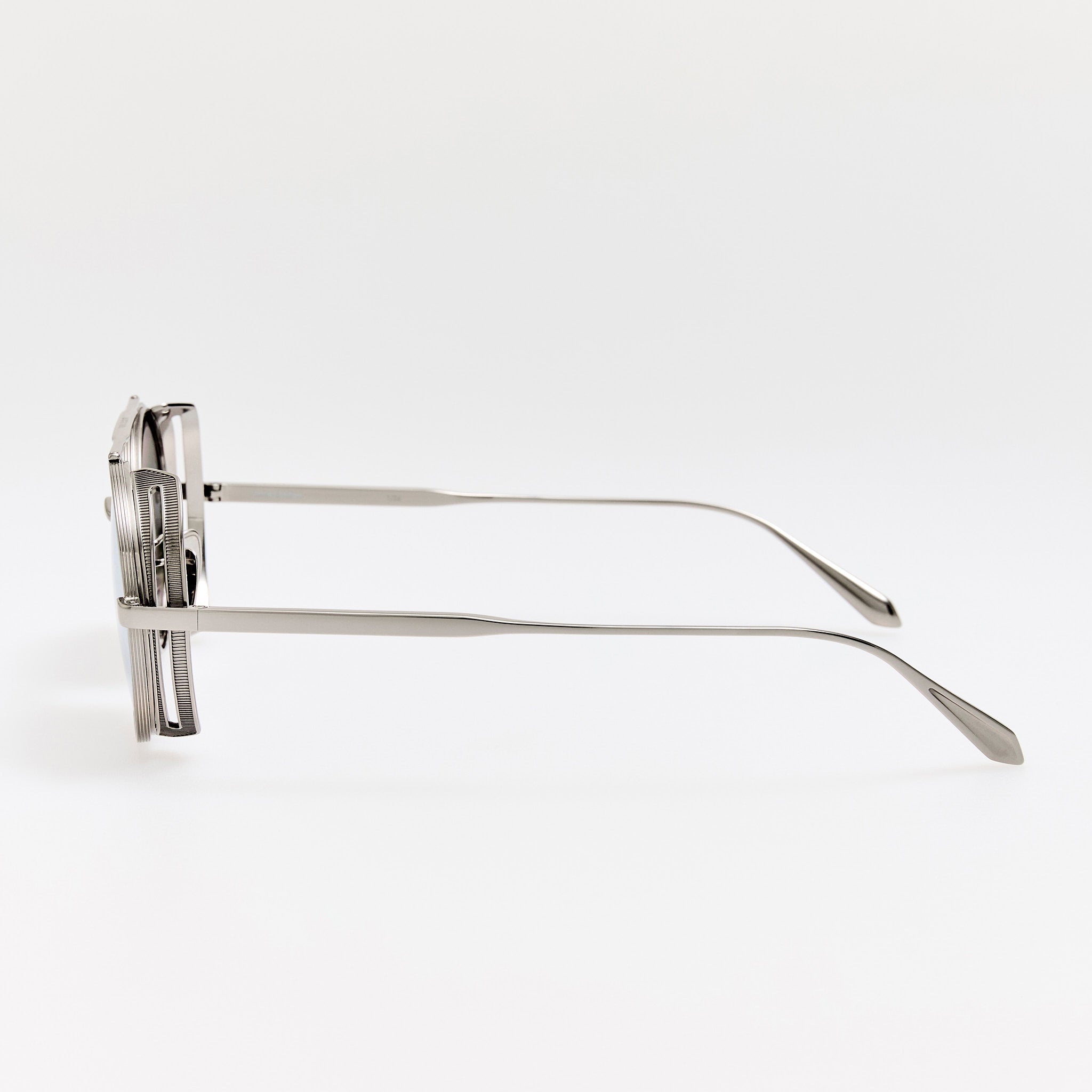 Baret Explorer Sunglasses in 22K White Gold and Platinum - LINDA FARROW - Sunglasses - 