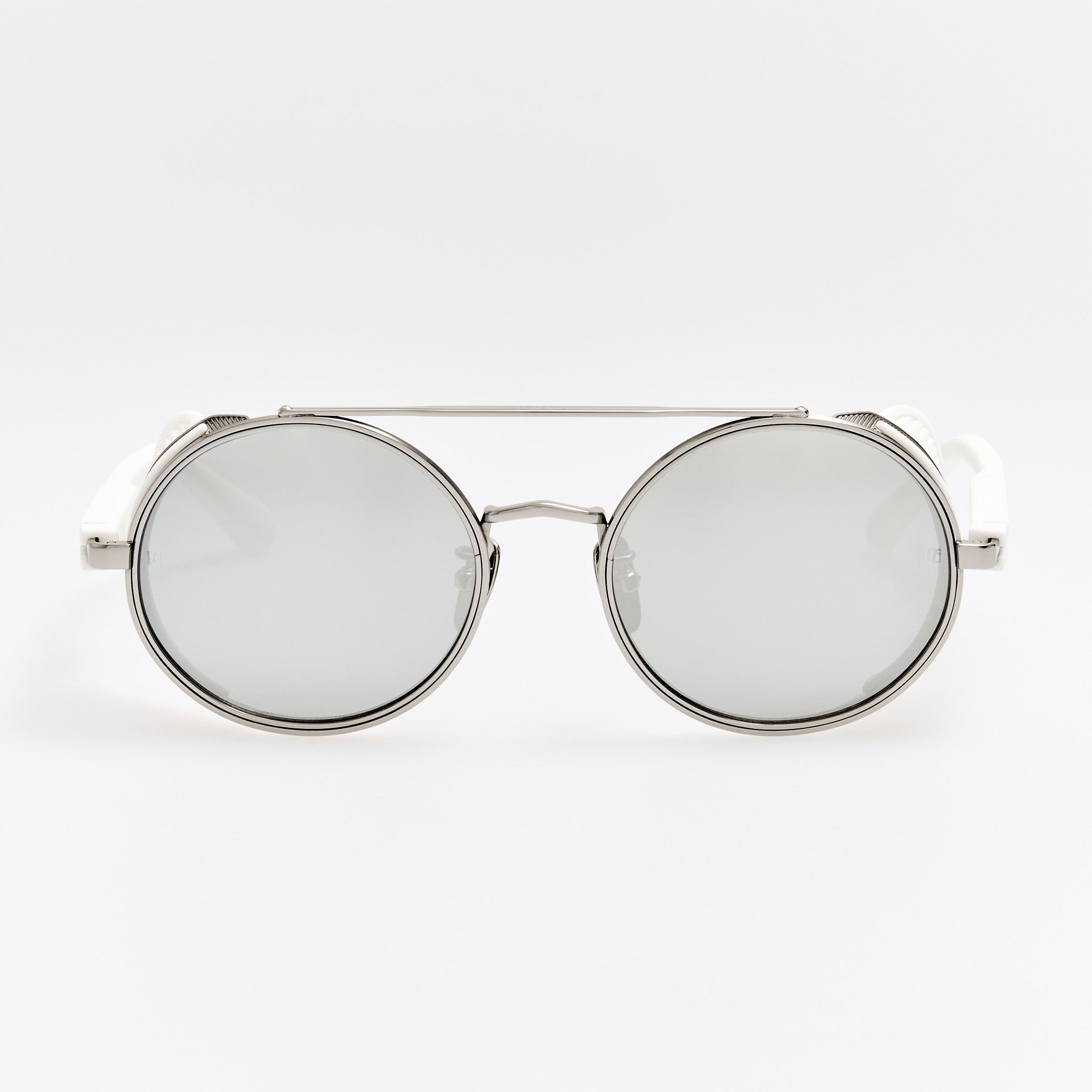 Baret Explorer Sunglasses in 22K White Gold and Platinum - LINDA FARROW - Sunglasses - 