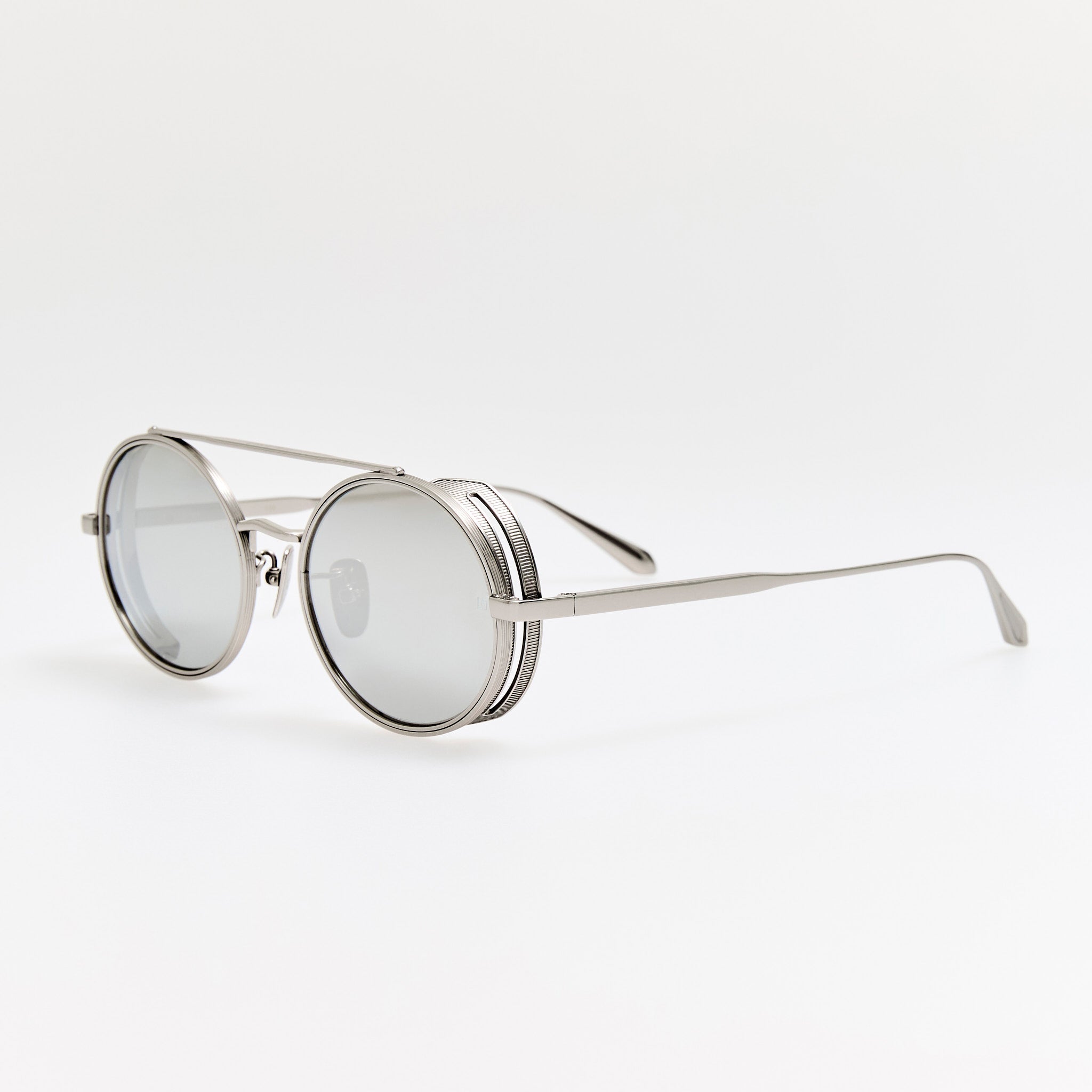 Baret Explorer Sunglasses in 22K White Gold and Platinum - LINDA FARROW - Sunglasses - 