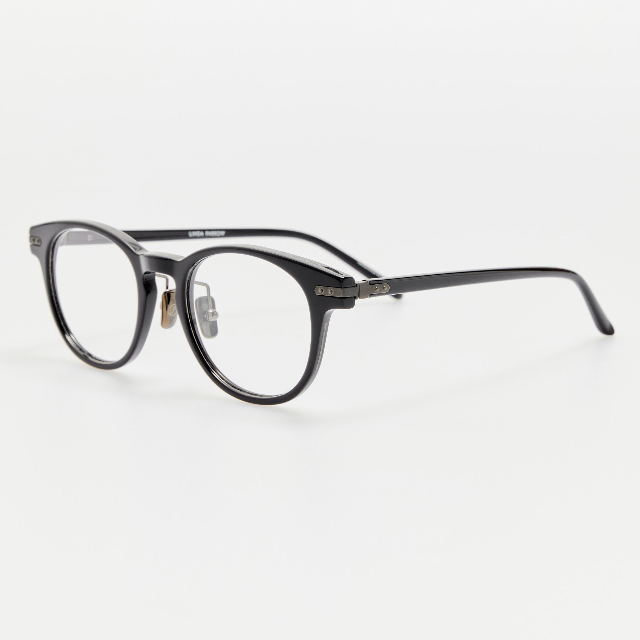 Bay Optical Frame in Matt Black Nickel - LINDA FARROW - Optical Frame - 
