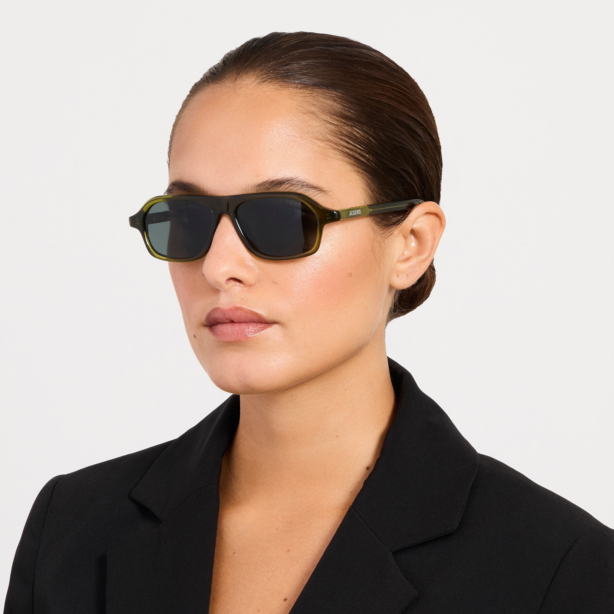 Becane Sunglasses ln Khaki - LINDA FARROW-Sunglasses-