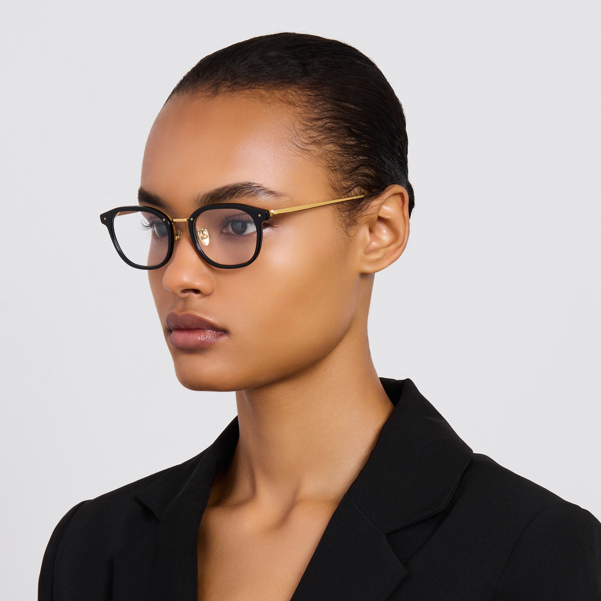 Bennet Optical in Black - LINDA FARROW - Optical Frame - 
