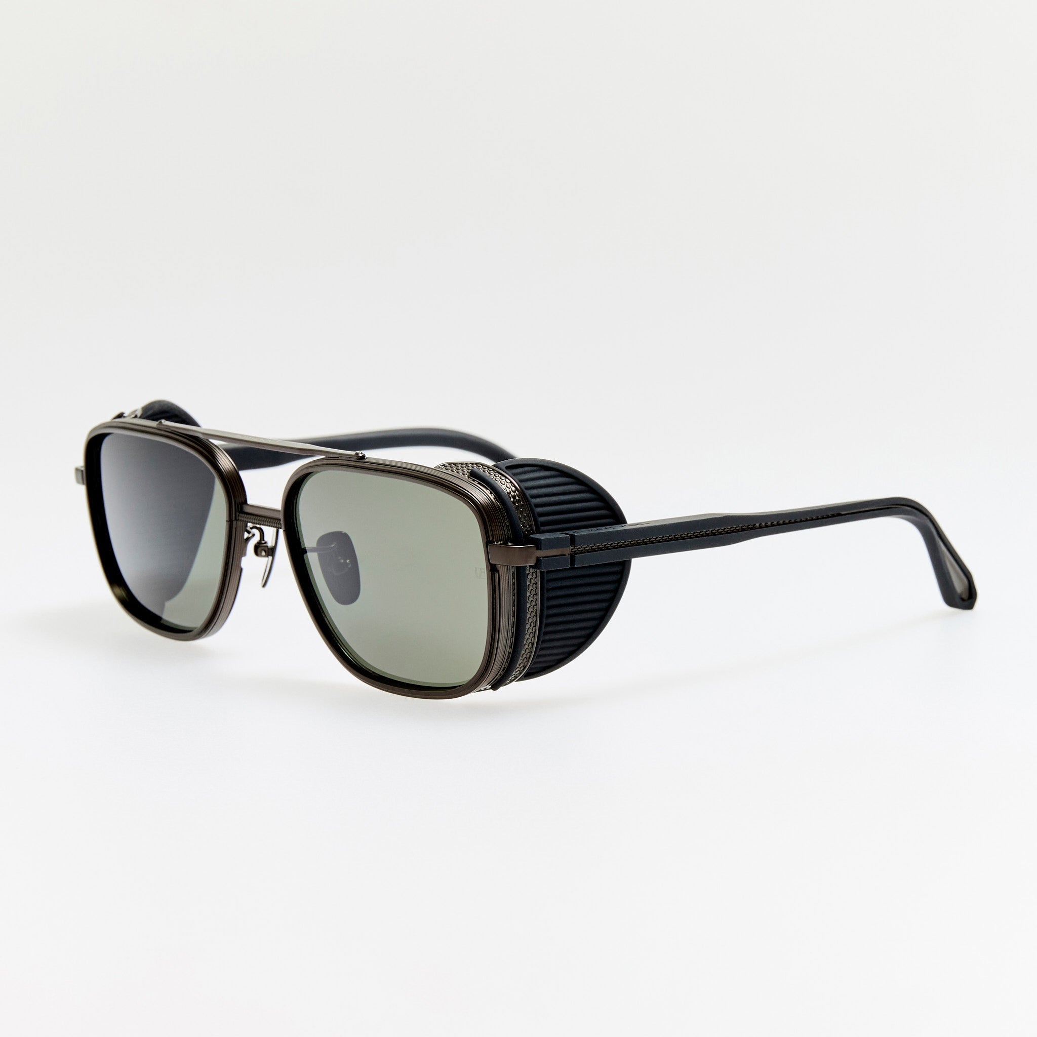 Boyd Explorer Sunglasses in Matt Black Nickel - LINDA FARROW - Sunglasses - 