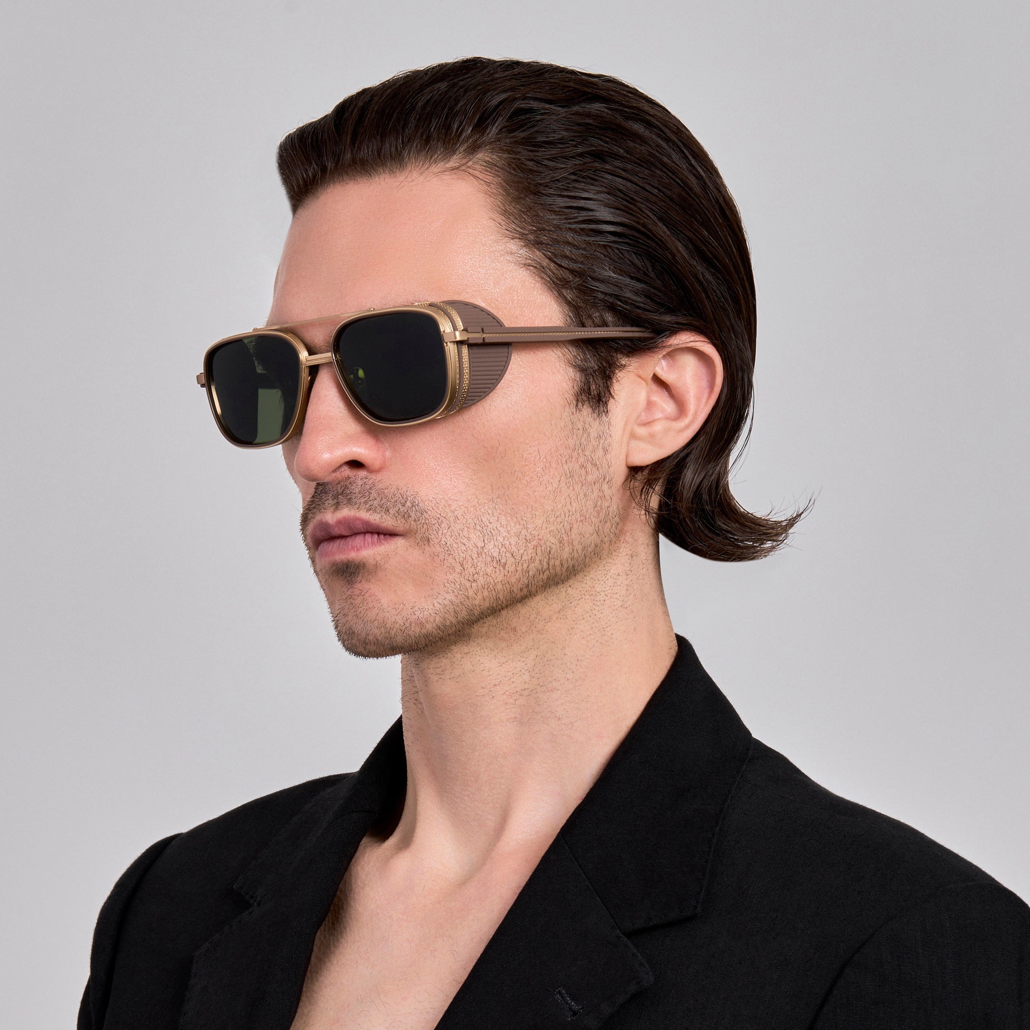 Boyd Explorer Sunglasses in Matt Champagne - LINDA FARROW - Sunglasses - 