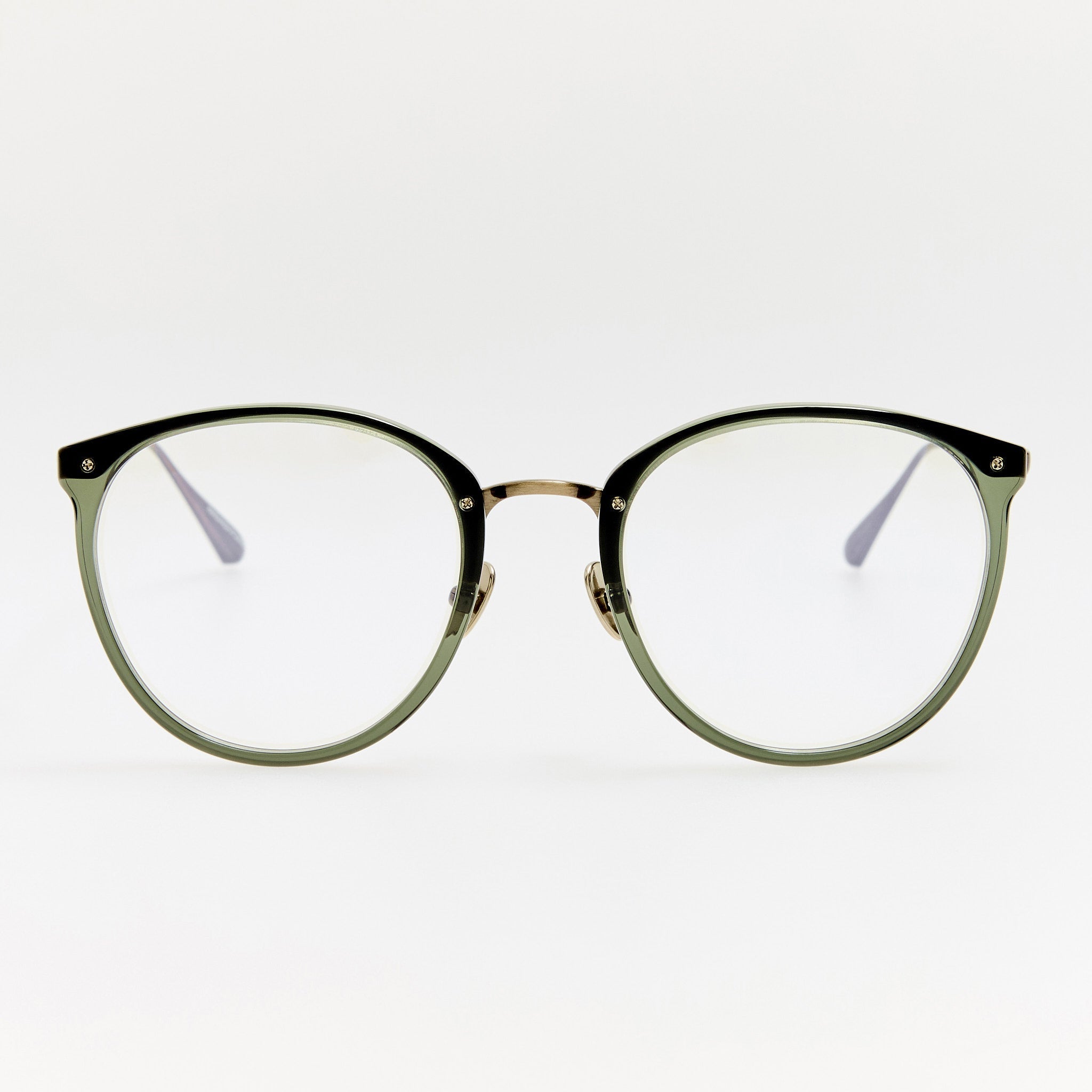 Calthorpe Optical in Antique Gold and Green - LINDA FARROW - Optical Frame - 