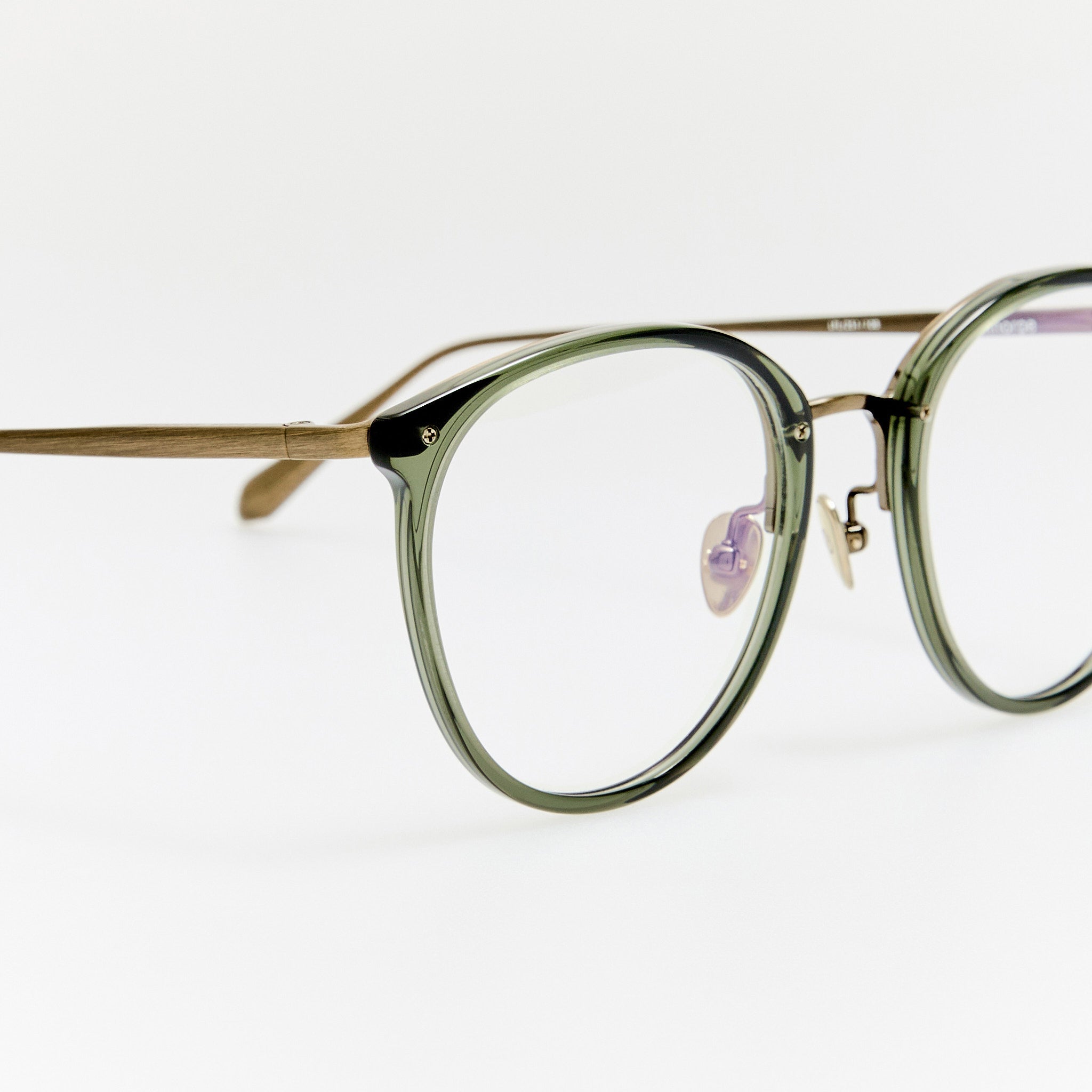 Calthorpe Optical in Antique Gold and Green - LINDA FARROW - Optical Frame - 