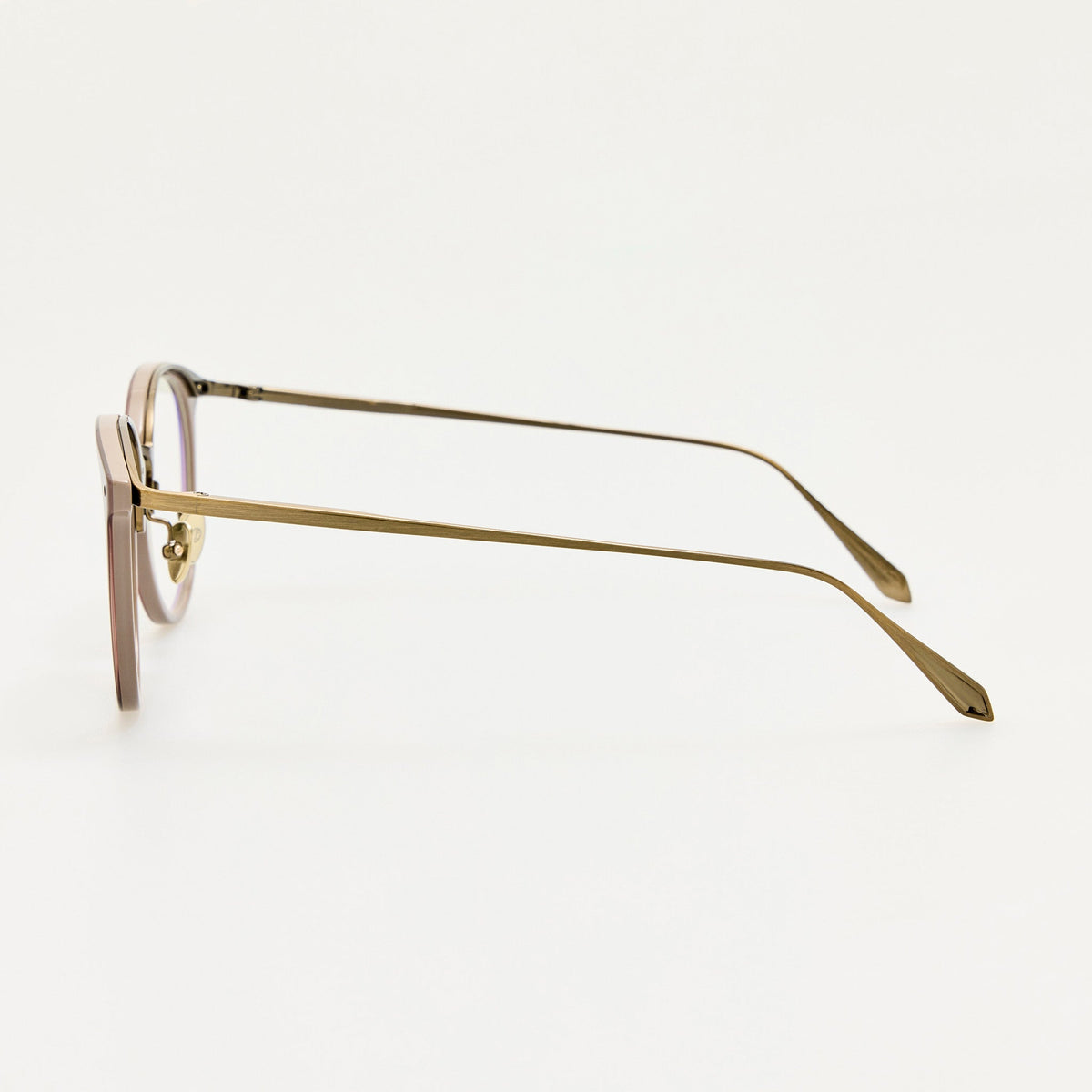 Calthorpe Optical in Antique Gold and Taupe - LINDA FARROW-Optical Frame-