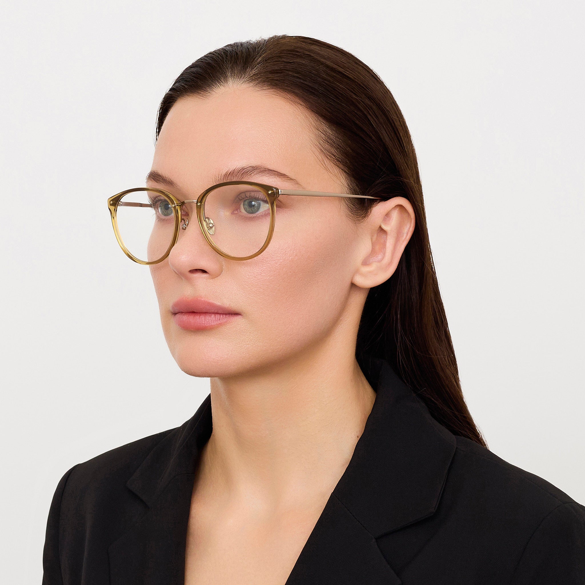 Calthorpe Optical in Khaki - LINDA FARROW - Optical Frame - 