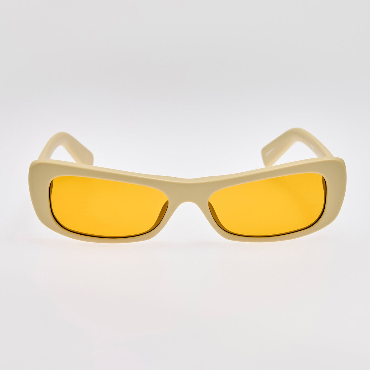 Capri Rectangular Sunglasses in Matt Putty