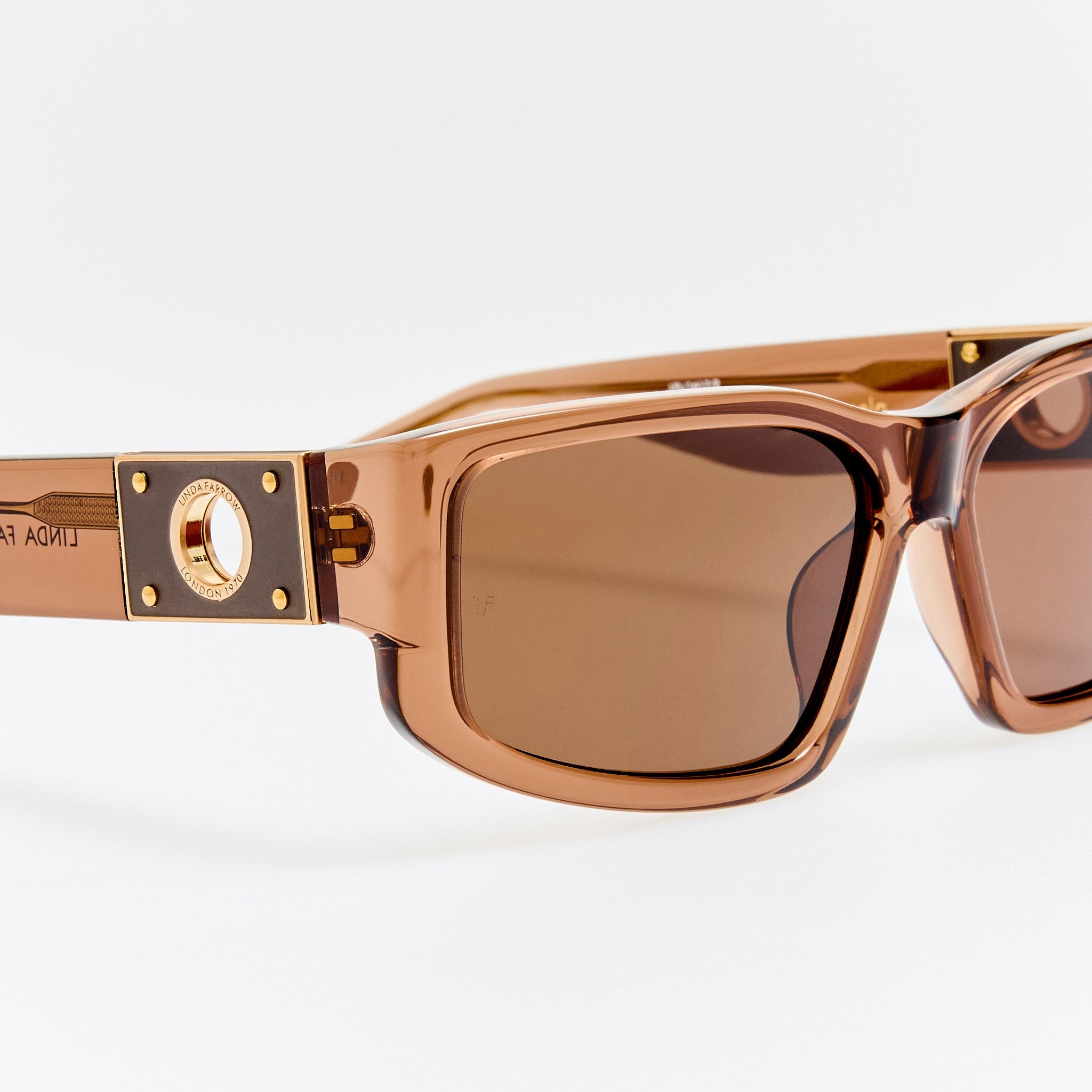 Carmela Sunglasses in Brown - LINDA FARROW - Sunglasses - 