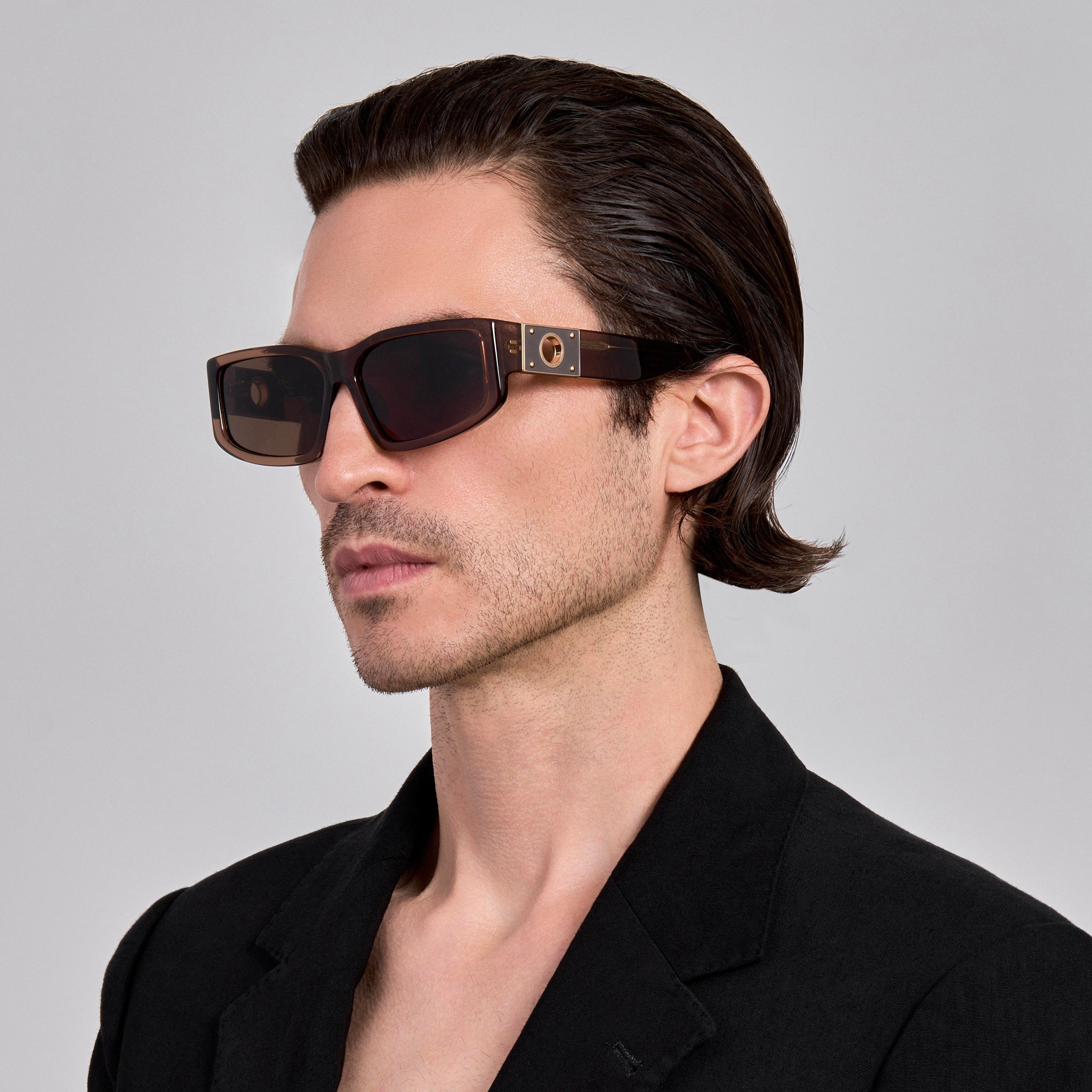 Carmela Sunglasses in Brown - LINDA FARROW - Sunglasses - 