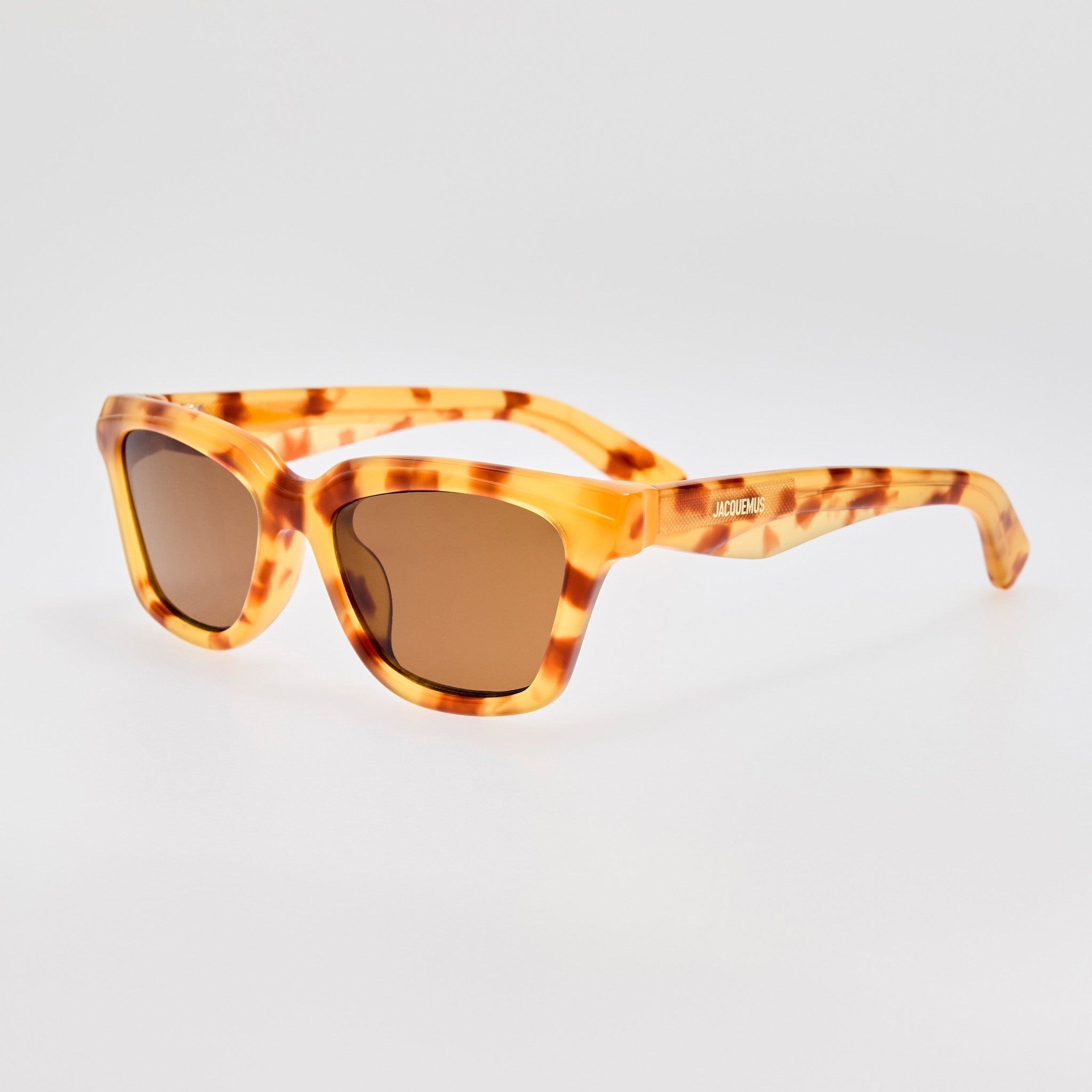 Carre Sunglasses in Beige Tortoiseshell - LINDA FARROW - Sunglasses - 