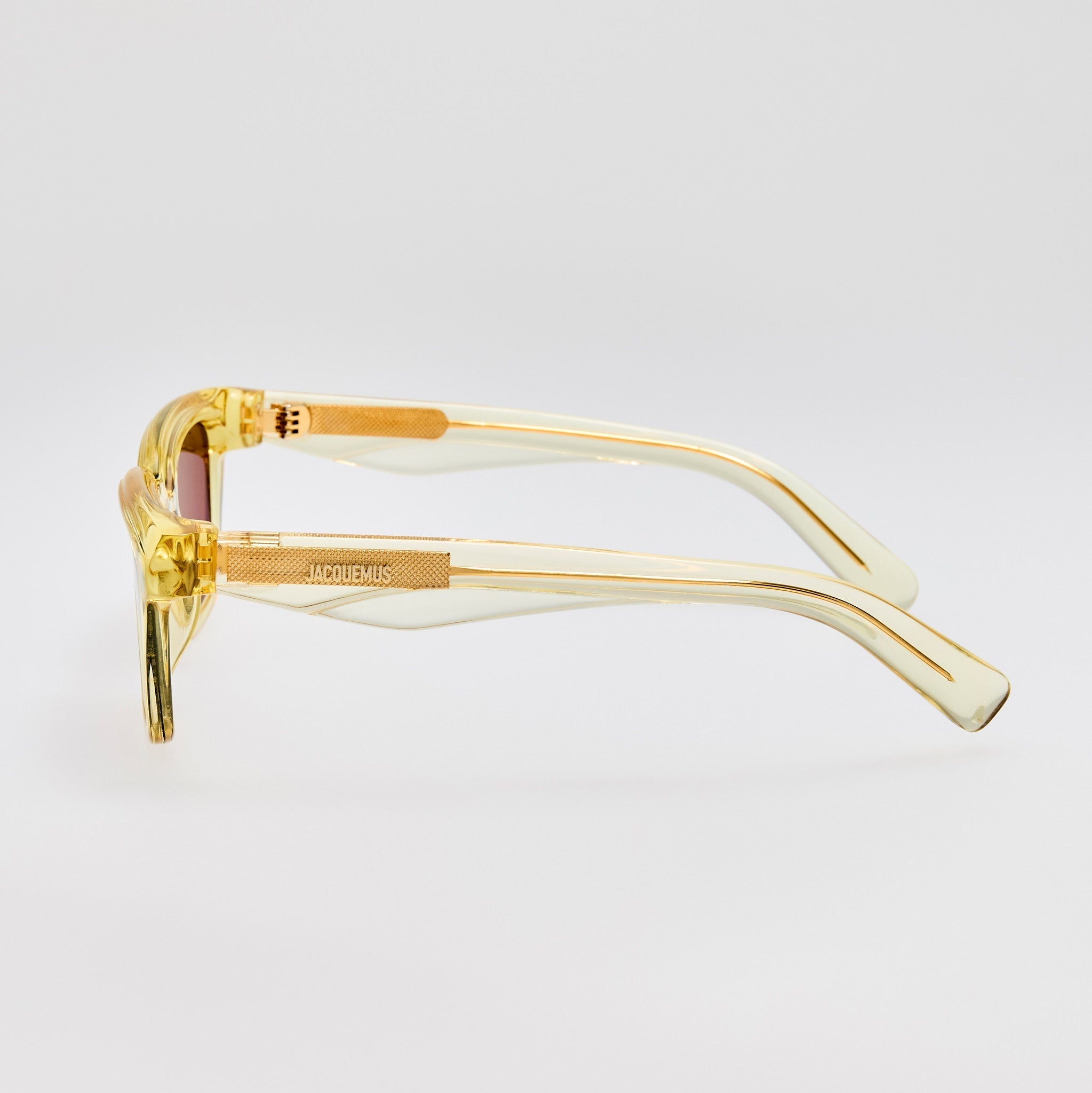 Carre Sunglasses in Crystal Yellow - LINDA FARROW - Sunglasses - 