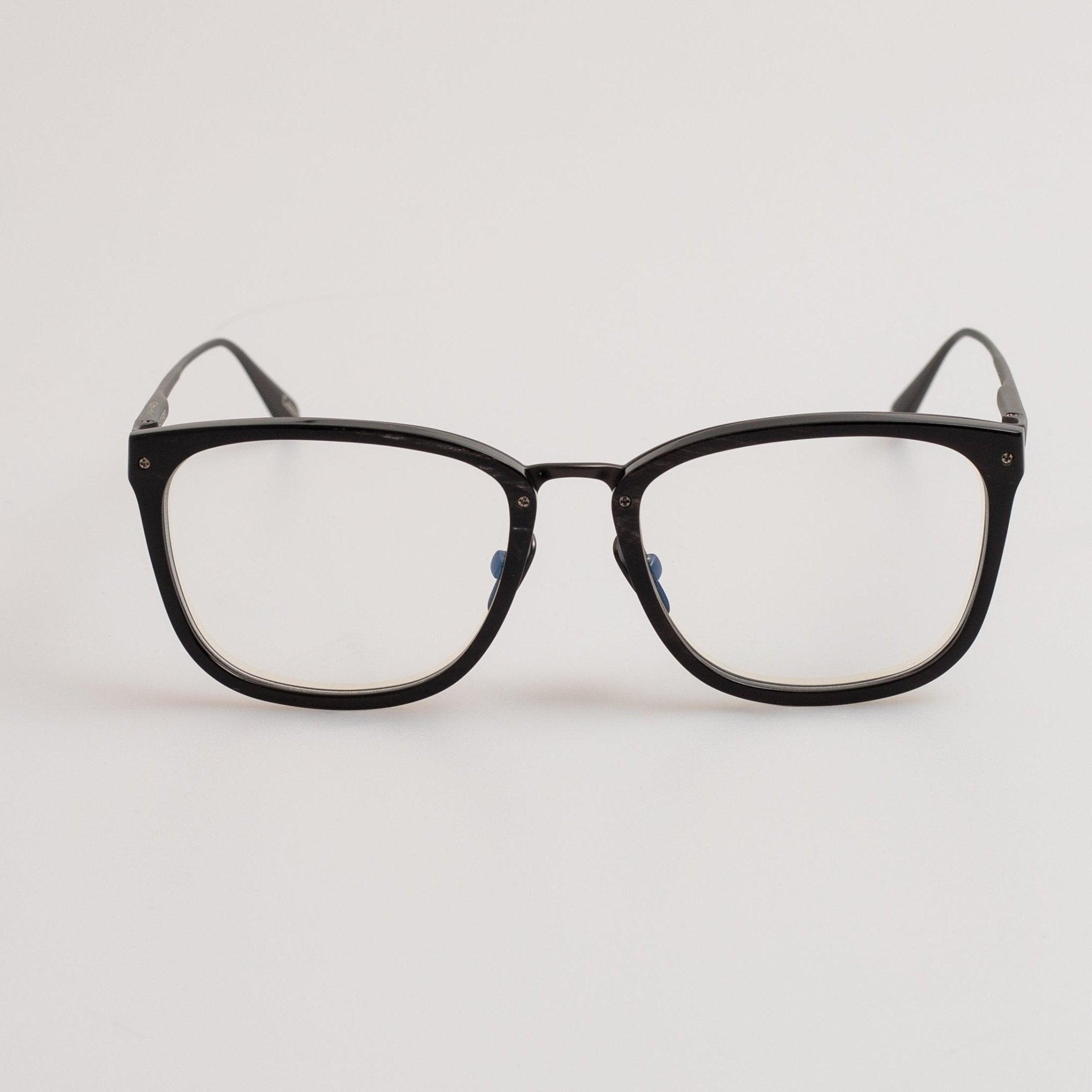 Cassin Optical Frame in Buffalo Horn and 925 Sterling Silver - LINDA FARROW - Optical Frame - 