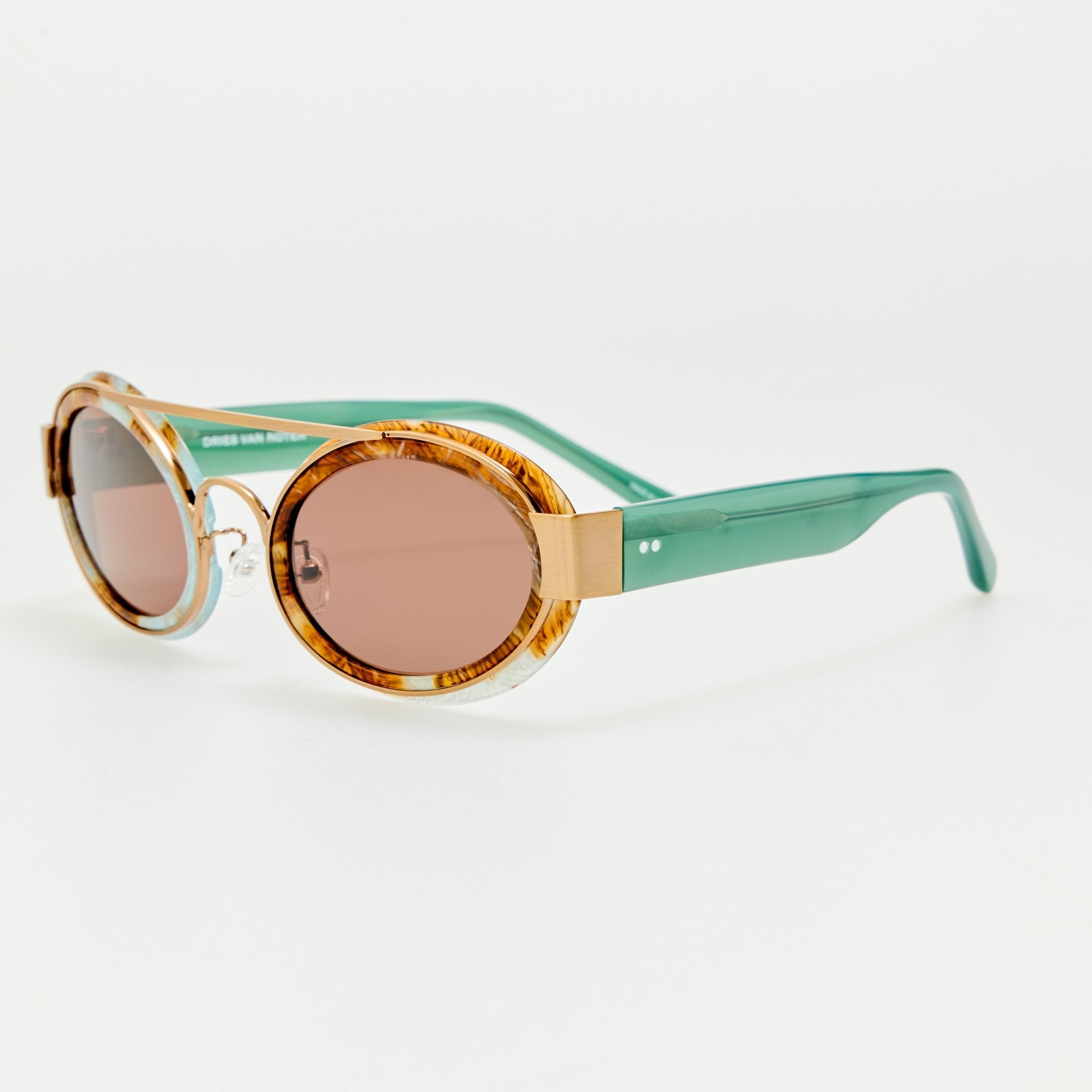 Cat Eye Sunglasses in Marble - LINDA FARROW-Sunglasses-