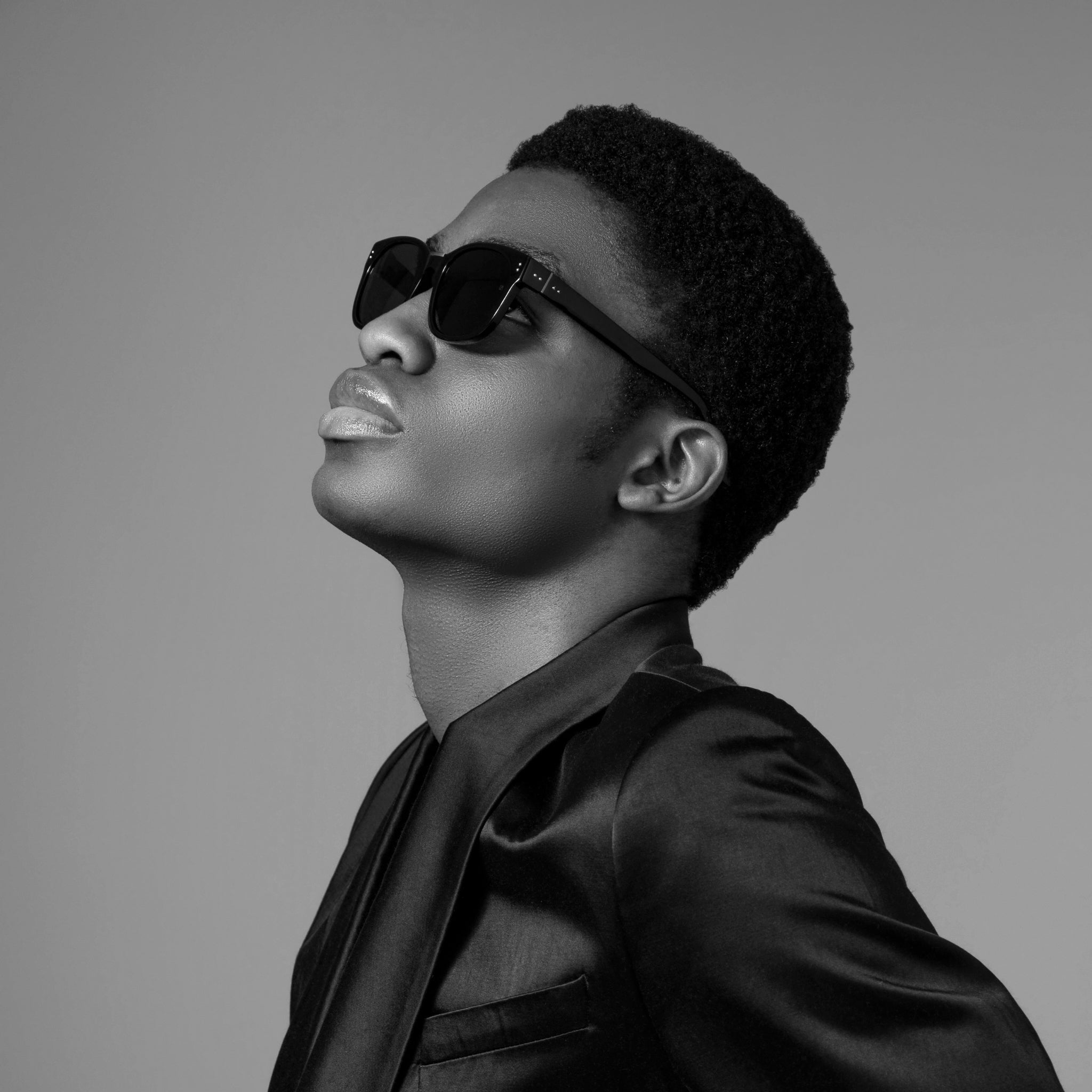 Cedric Sunglasses in Matt Black Nickel - LINDA FARROW - Sunglasses - 