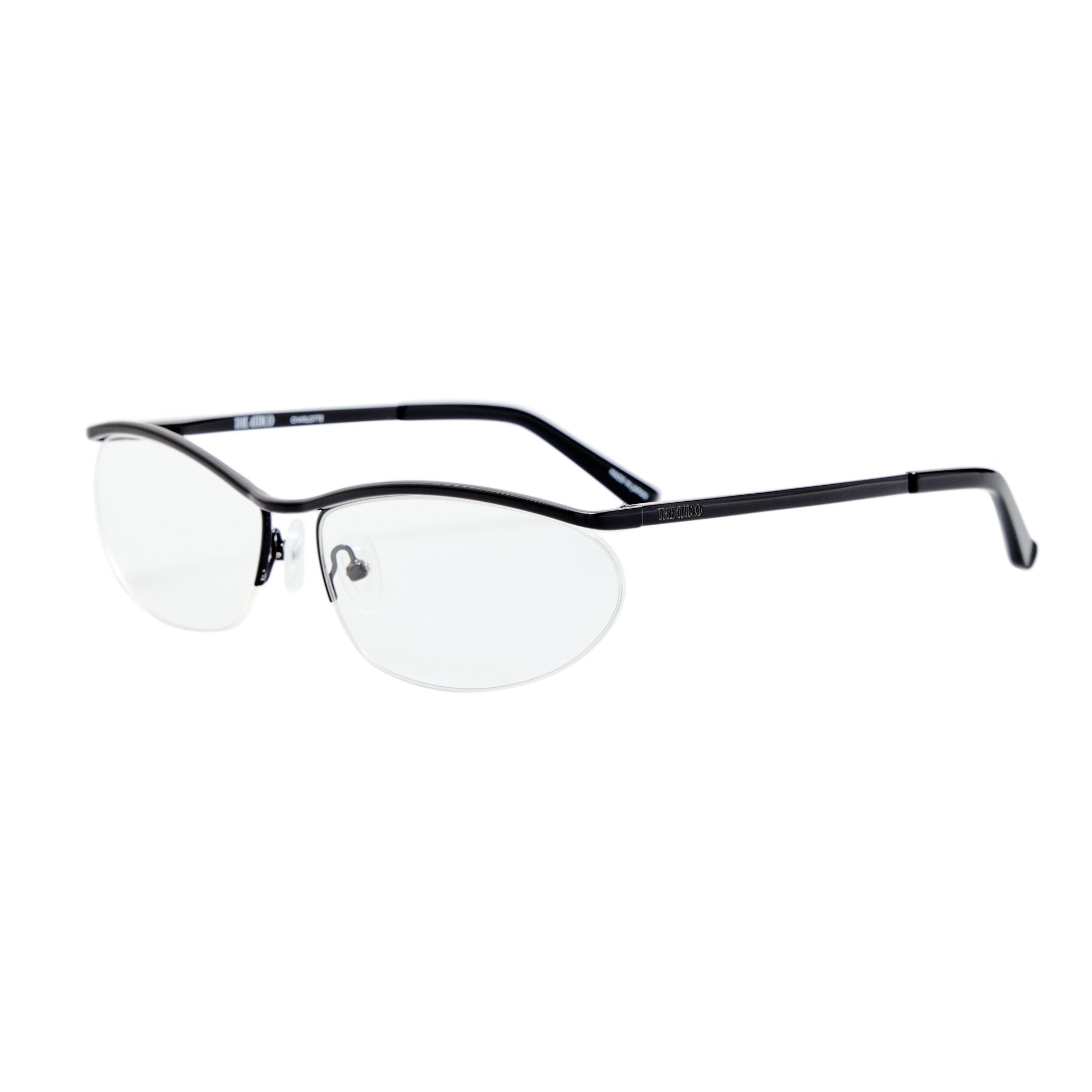 Charlotte Optical in Shiny Black - LINDA FARROW-Optical Frame-