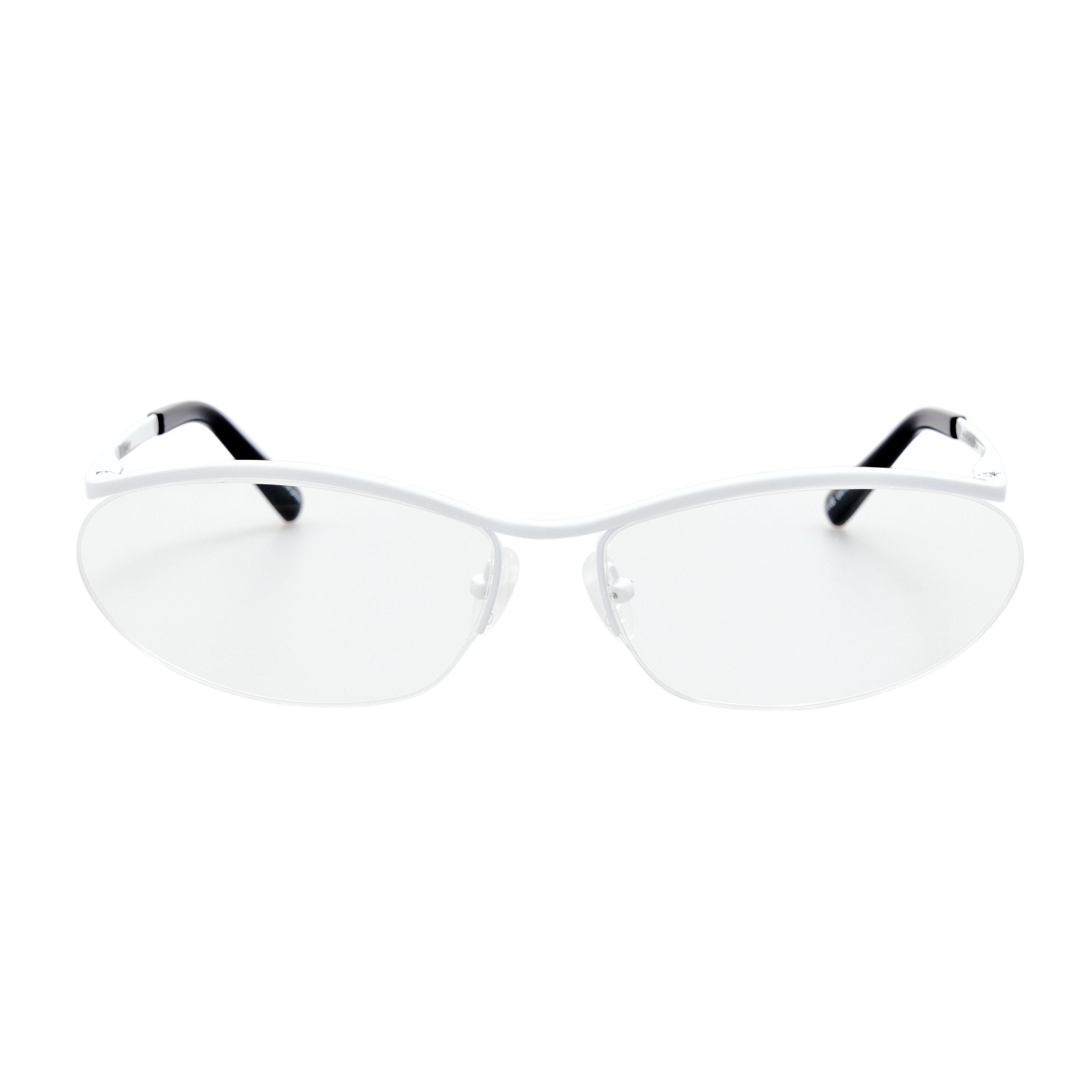 Charlotte Optical in Shiny White - LINDA FARROW-Optical Frame-