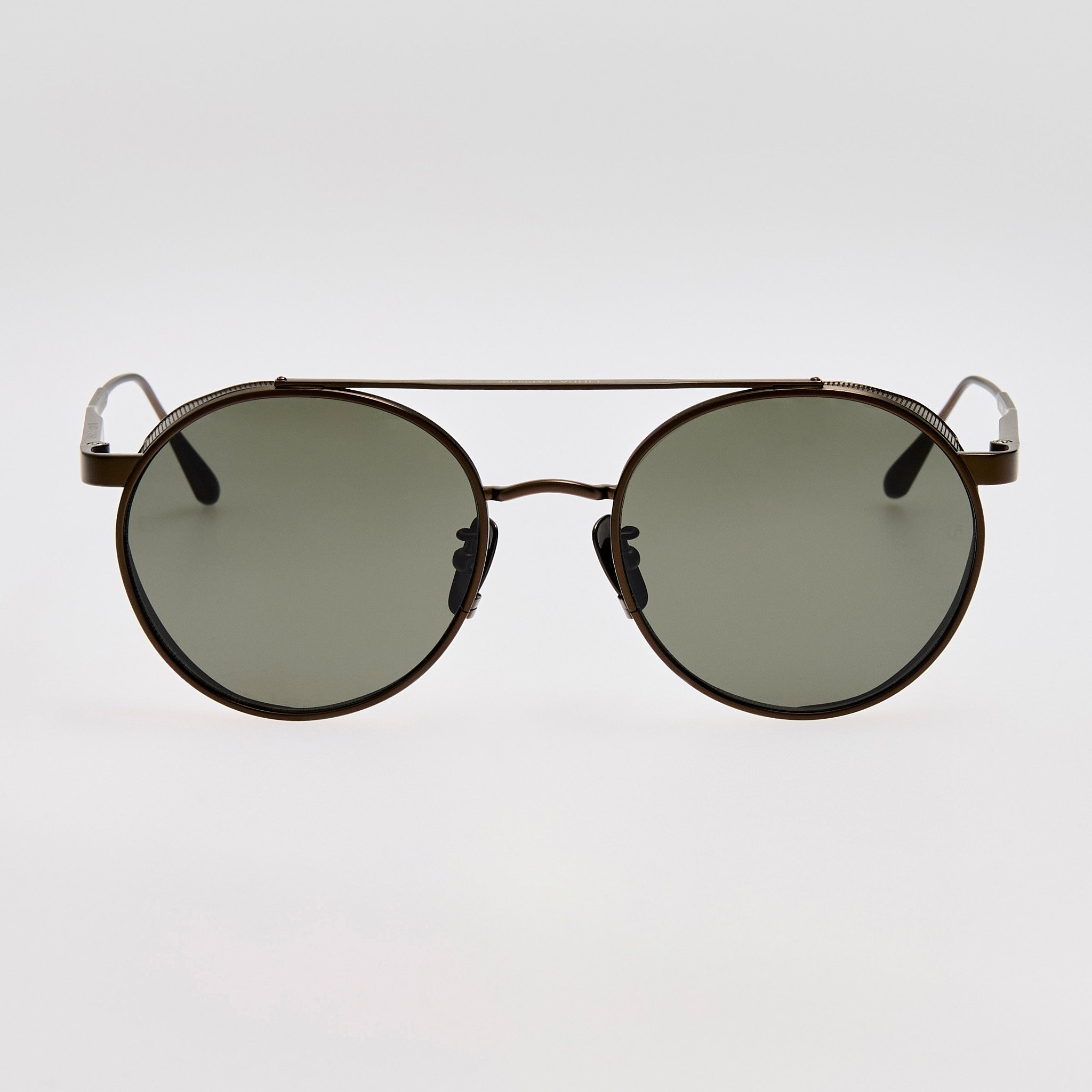 Conor Sunglasses in Matt Black Nickel - LINDA FARROW - Sunglasses - 