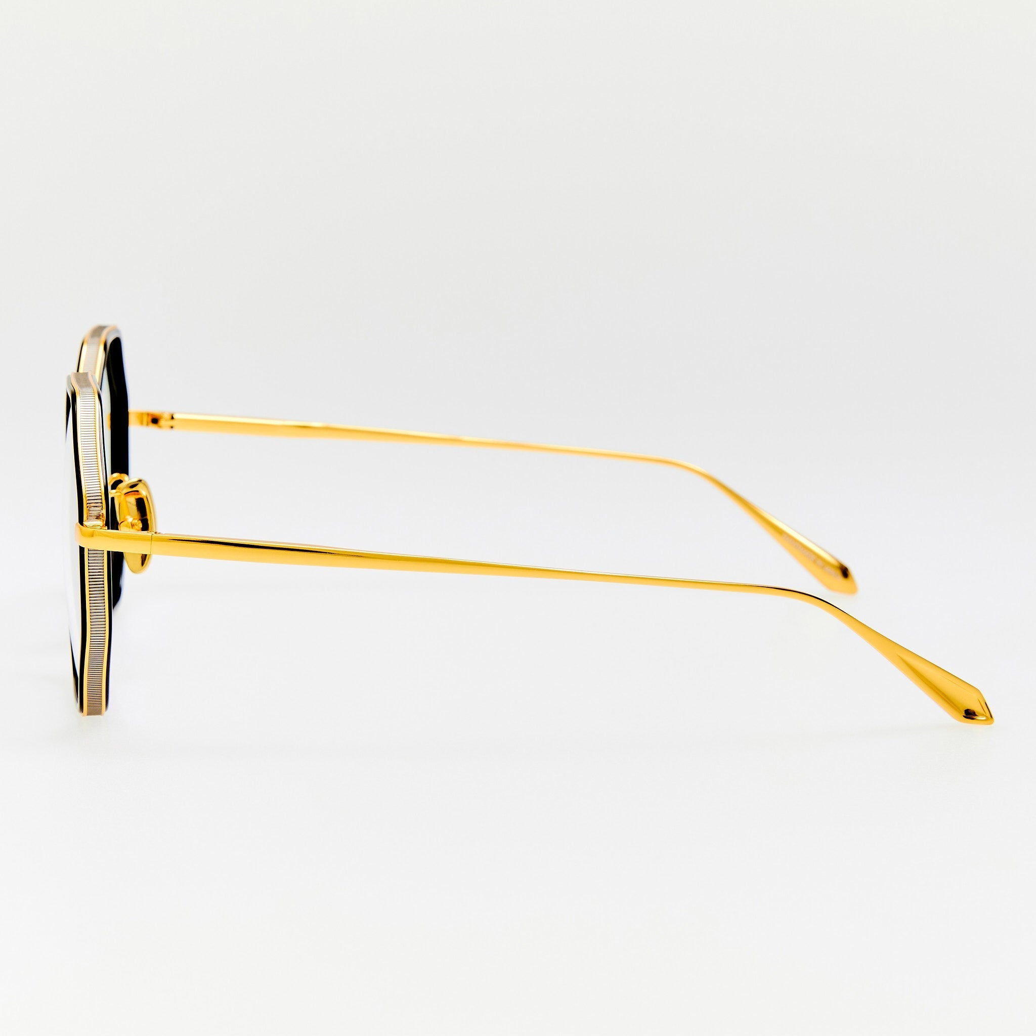 Coraline Optical in 22K Gold and Black - LINDA FARROW - Optical Frame - 