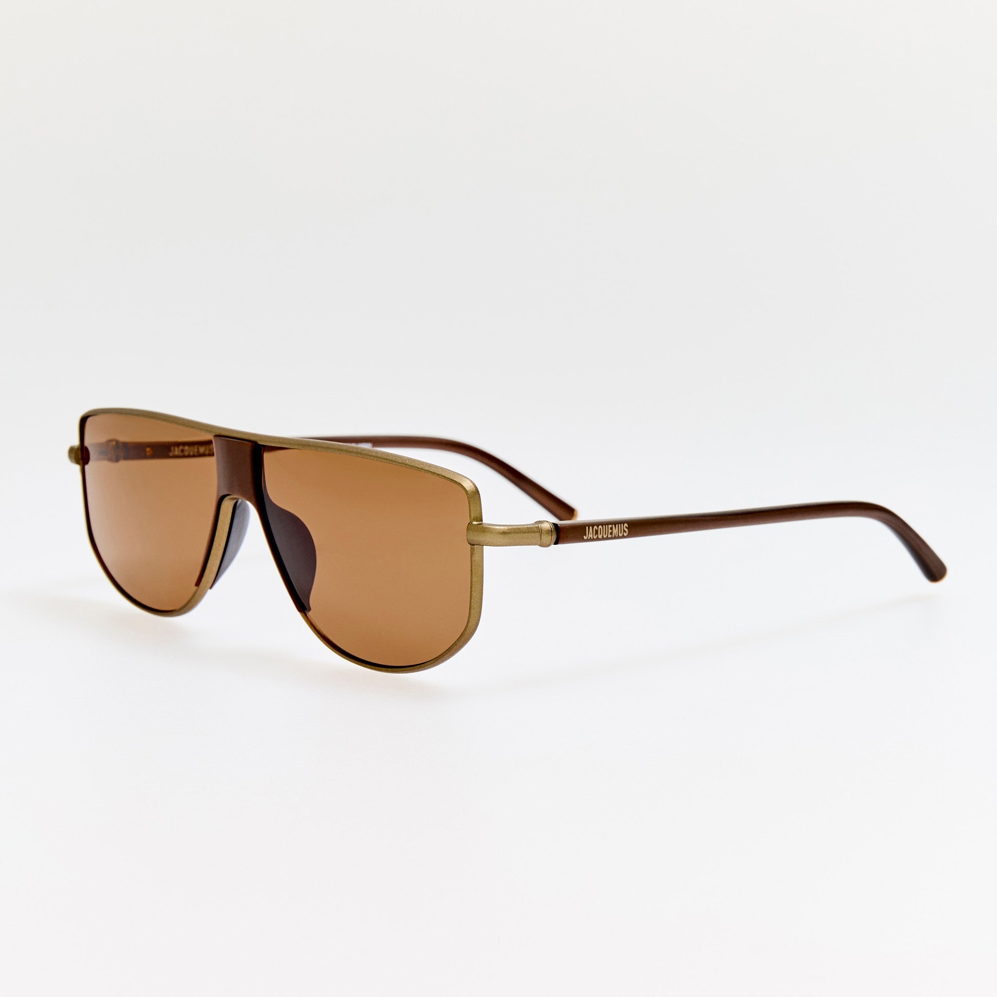 Corsa Sunglasses in Matt Putty - LINDA FARROW - Sunglasses - 
