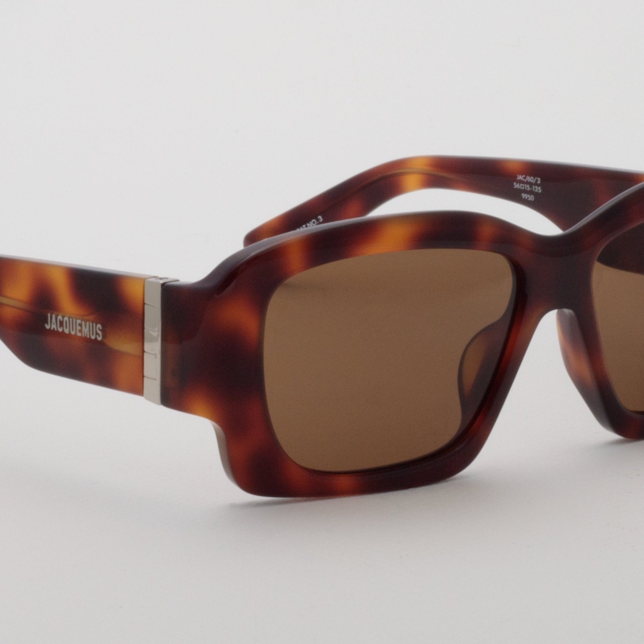 Croisiere Rectangular Sunglasses in Tortoiseshell - LINDA FARROW - Sunglasses - 