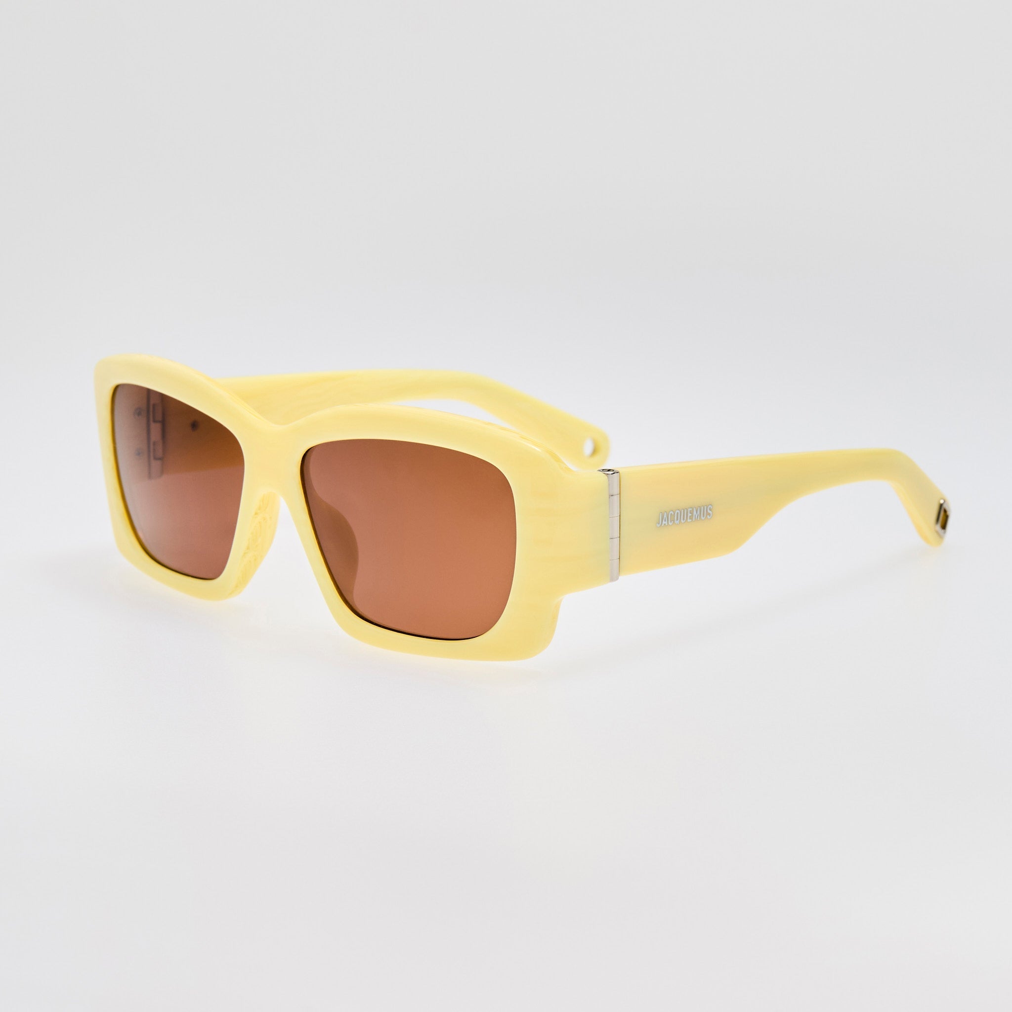 Croisiere Sunglasses in Yellow Stripe - LINDA FARROW - Sunglasses - 