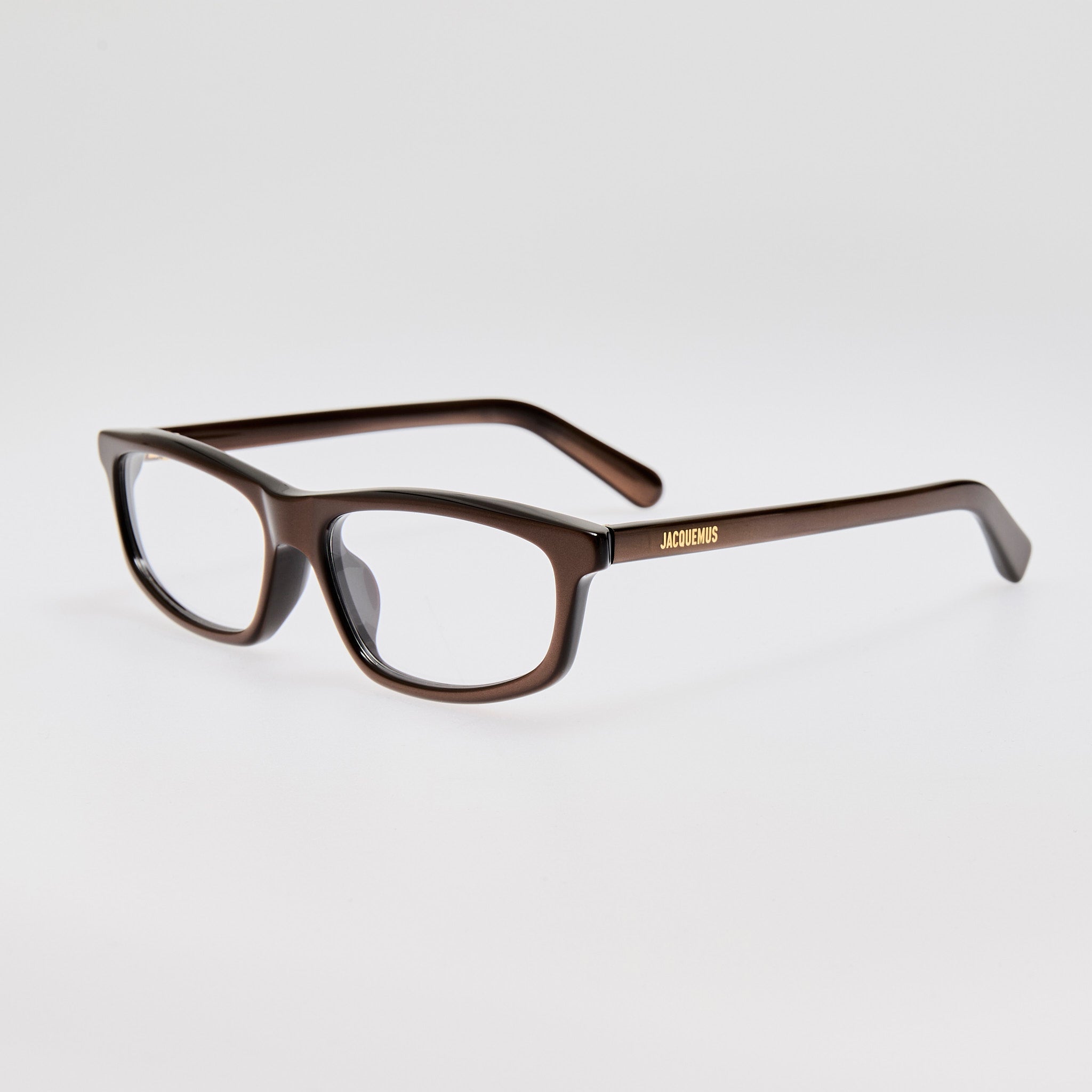 Cuadro Optical in Metallic Brown - LINDA FARROW - Optical Frame - 
