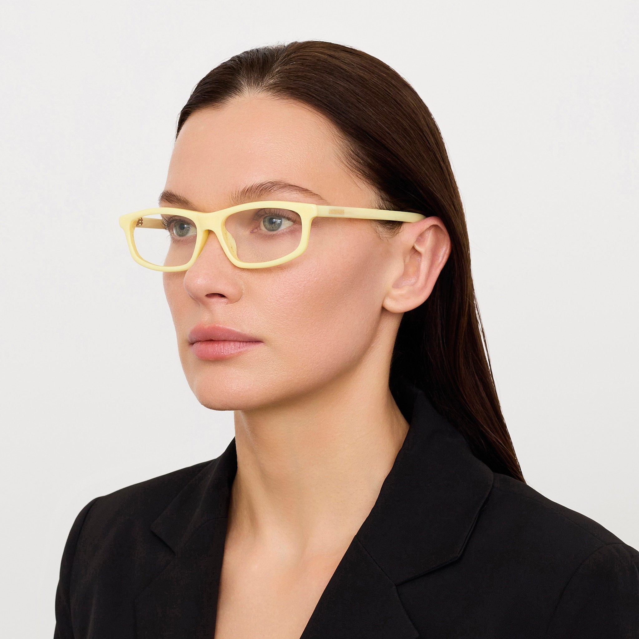 Cuadro Optical in Yellow Stripe - LINDA FARROW - Optical Frame - 