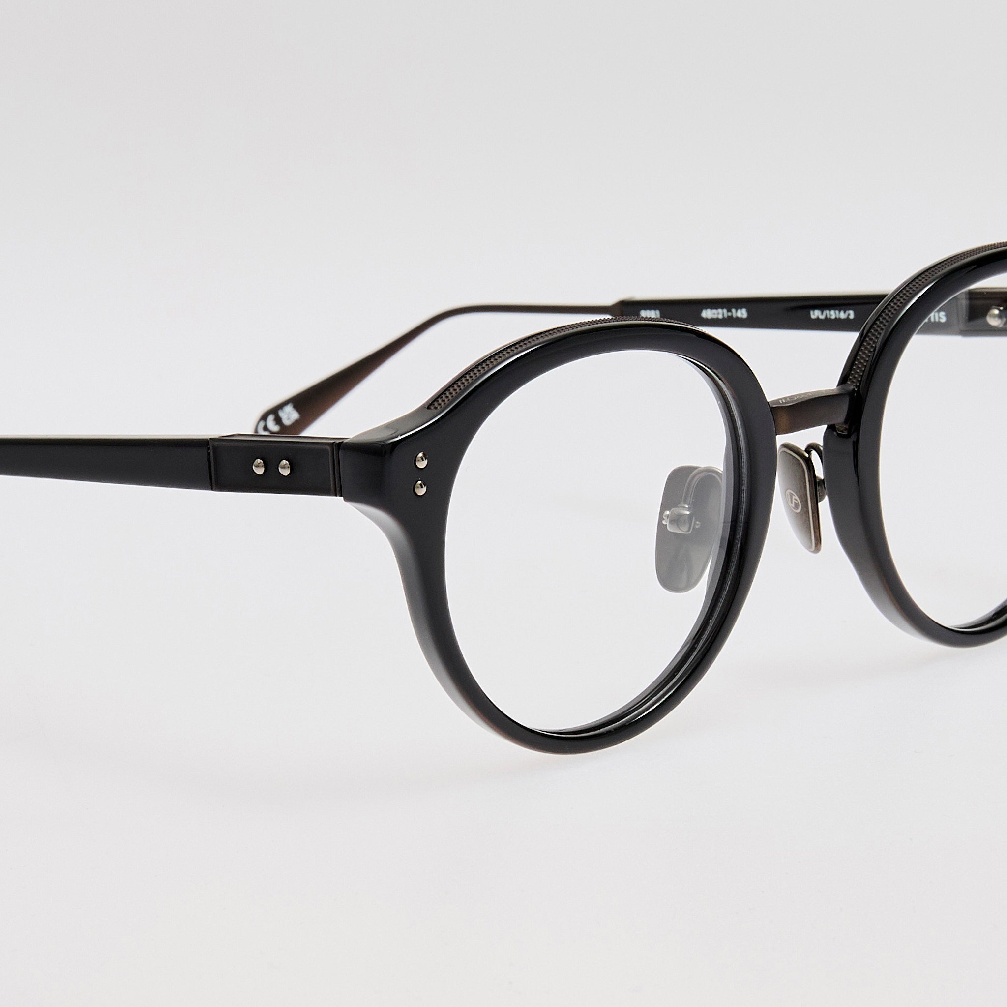 Curtis Optical in Black Matt Nickel - LINDA FARROW - Optical Frame - 