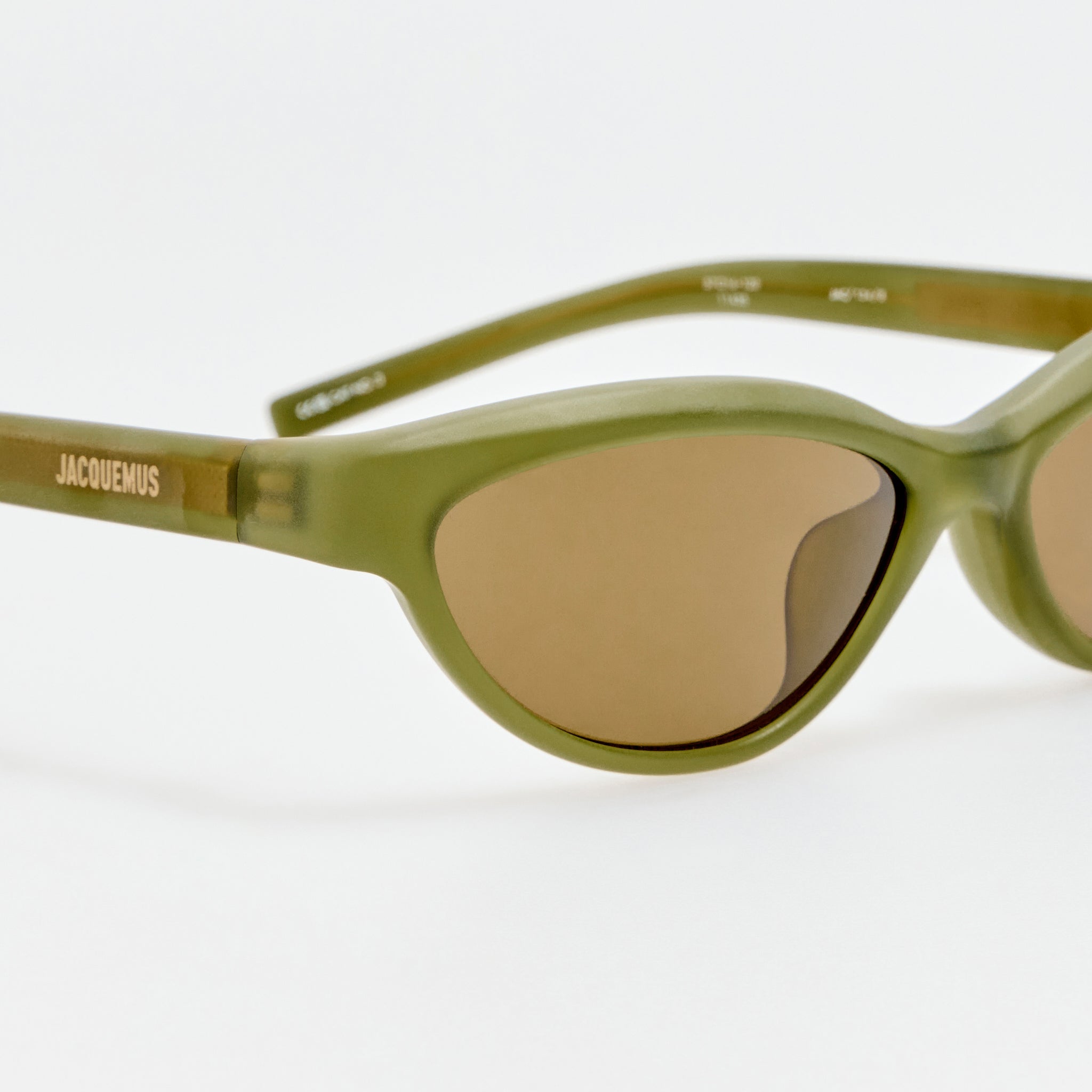 Curvo Sunglasses in Sanded Green - LINDA FARROW-Sunglasses-