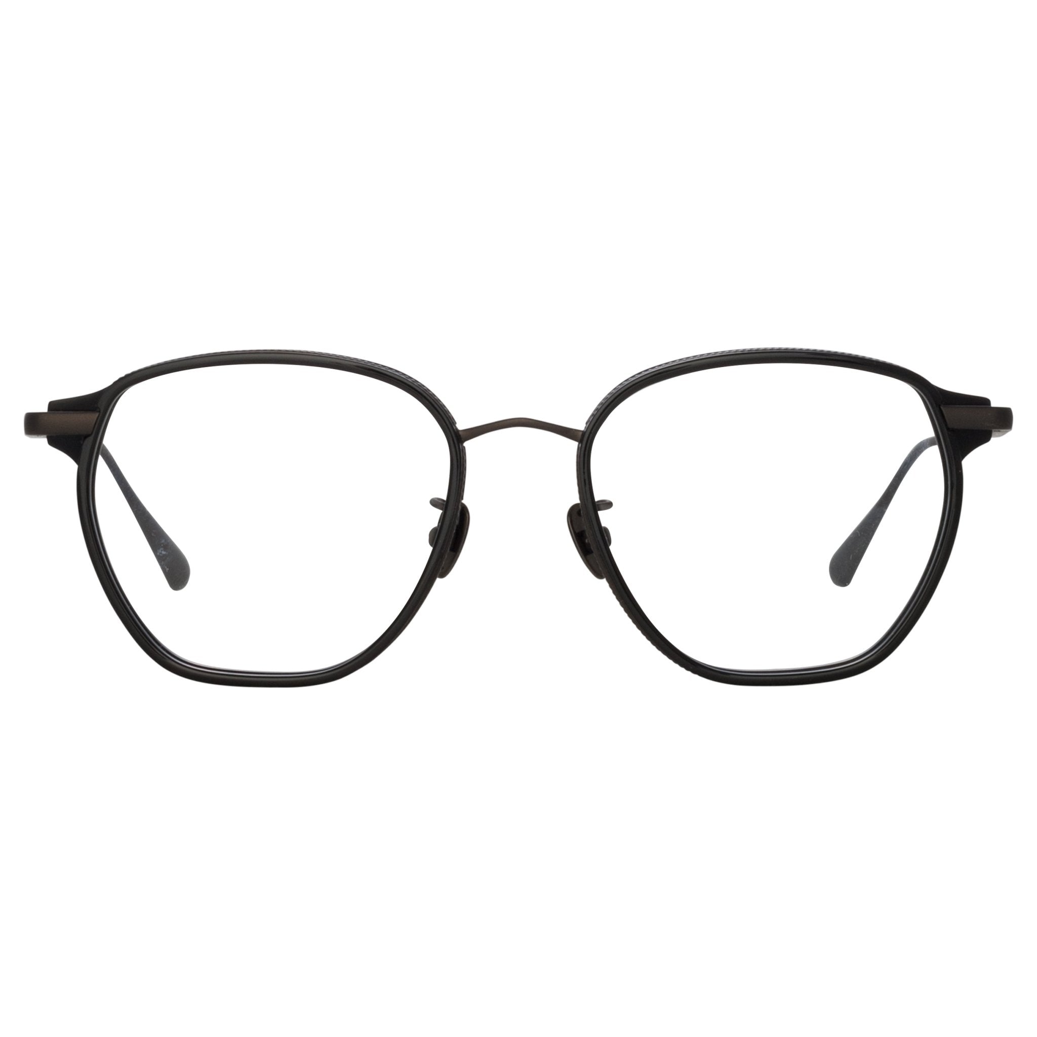 Danilo Optical Frame in Matt Black Nickel - LINDA FARROW - Optical Frame - 