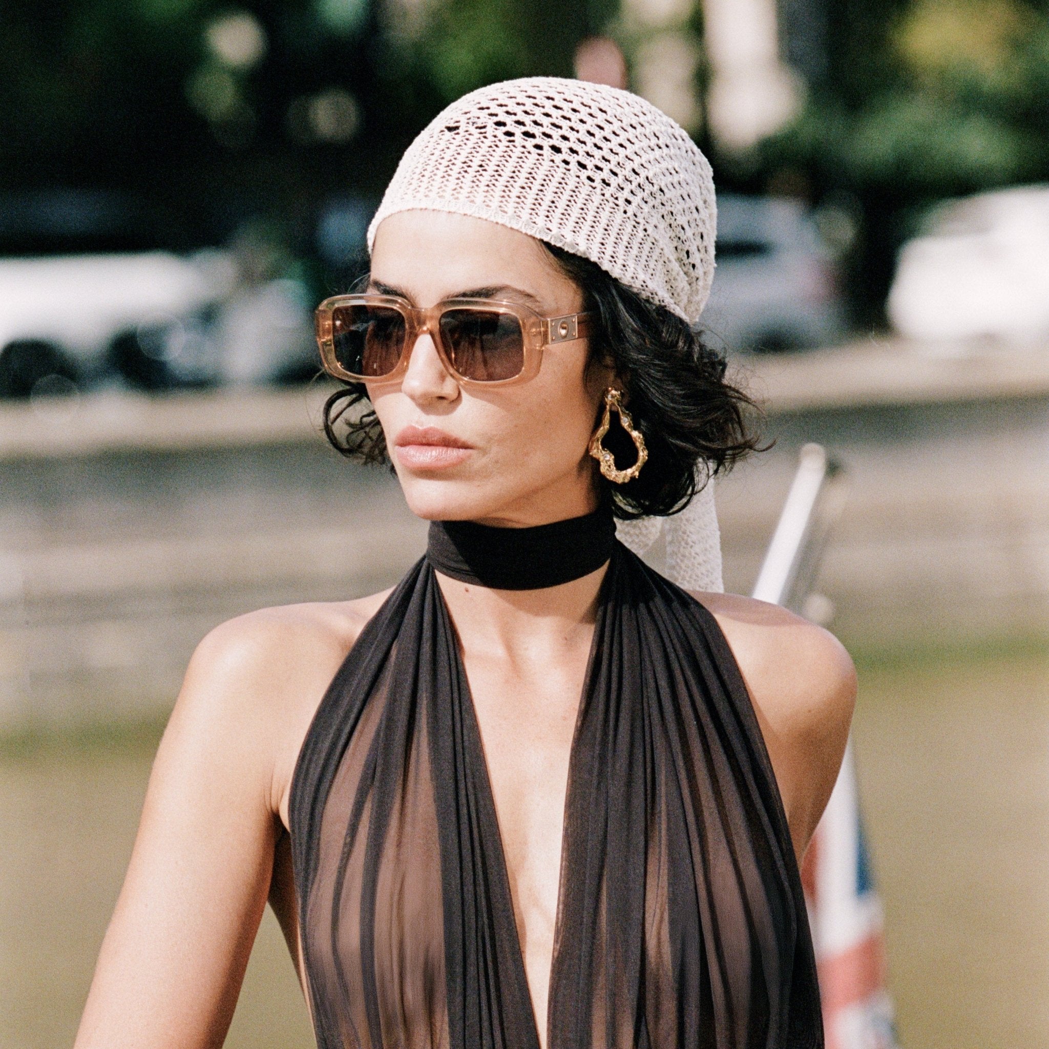 Delmare Sunglasses in Honey and Yellow Transition Lenses - LINDA FARROW-Sunglasses-