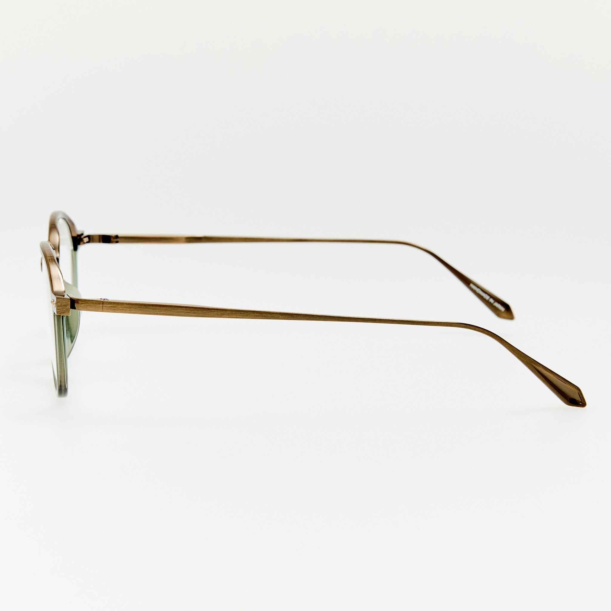 Devon Optical in Antique Gold and Green - LINDA FARROW - Optical Frame - 