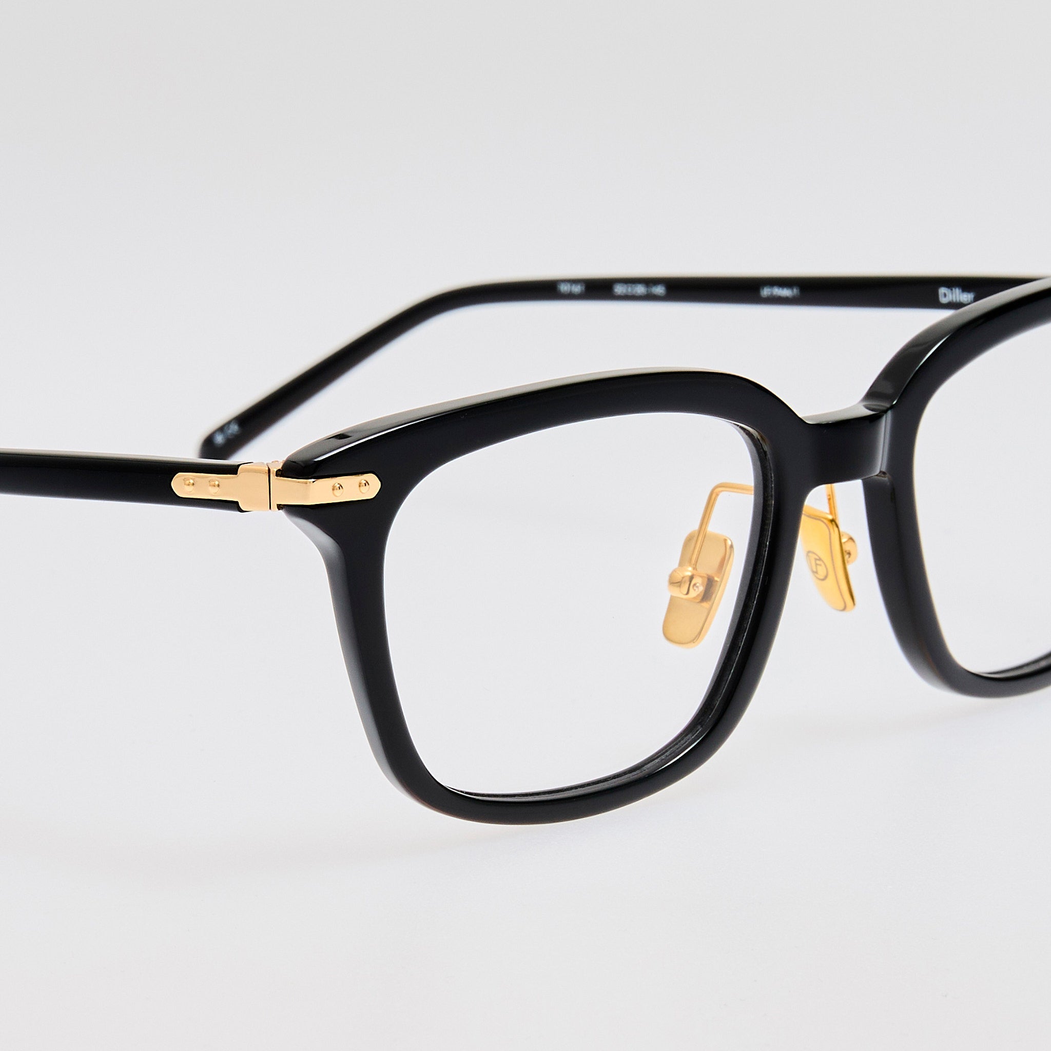 Diller Optical in Black - LINDA FARROW - Optical Frame - 